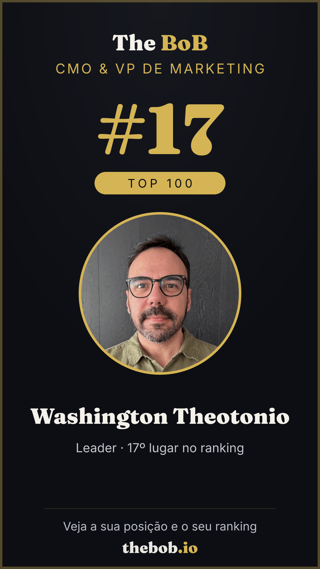 Selo The BoB · Washington Theotonio