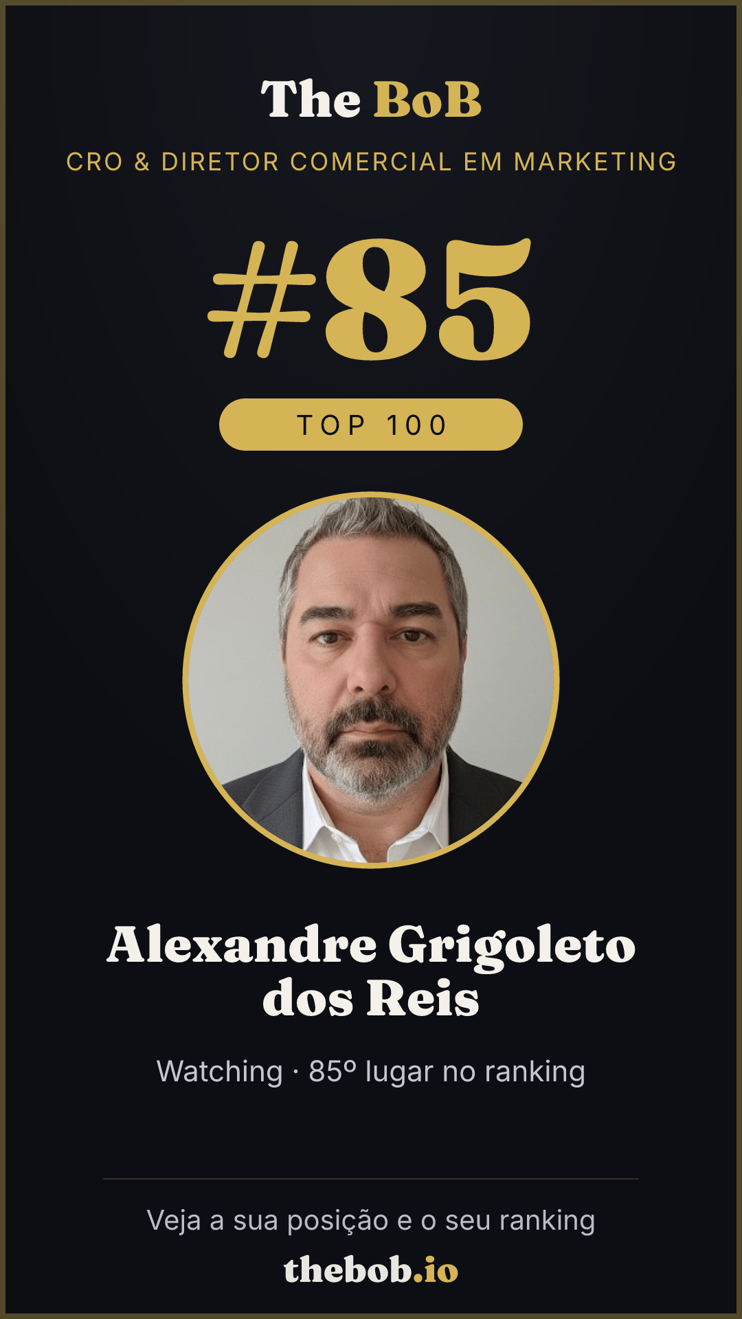 Selo The BoB · Alexandre Grigoleto dos Reis