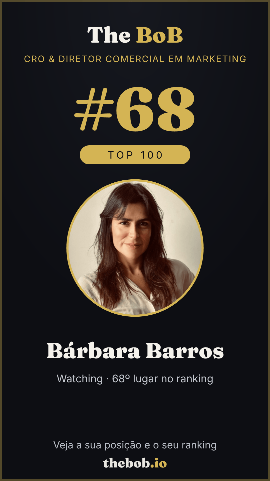 Selo The BoB · Bárbara Barros