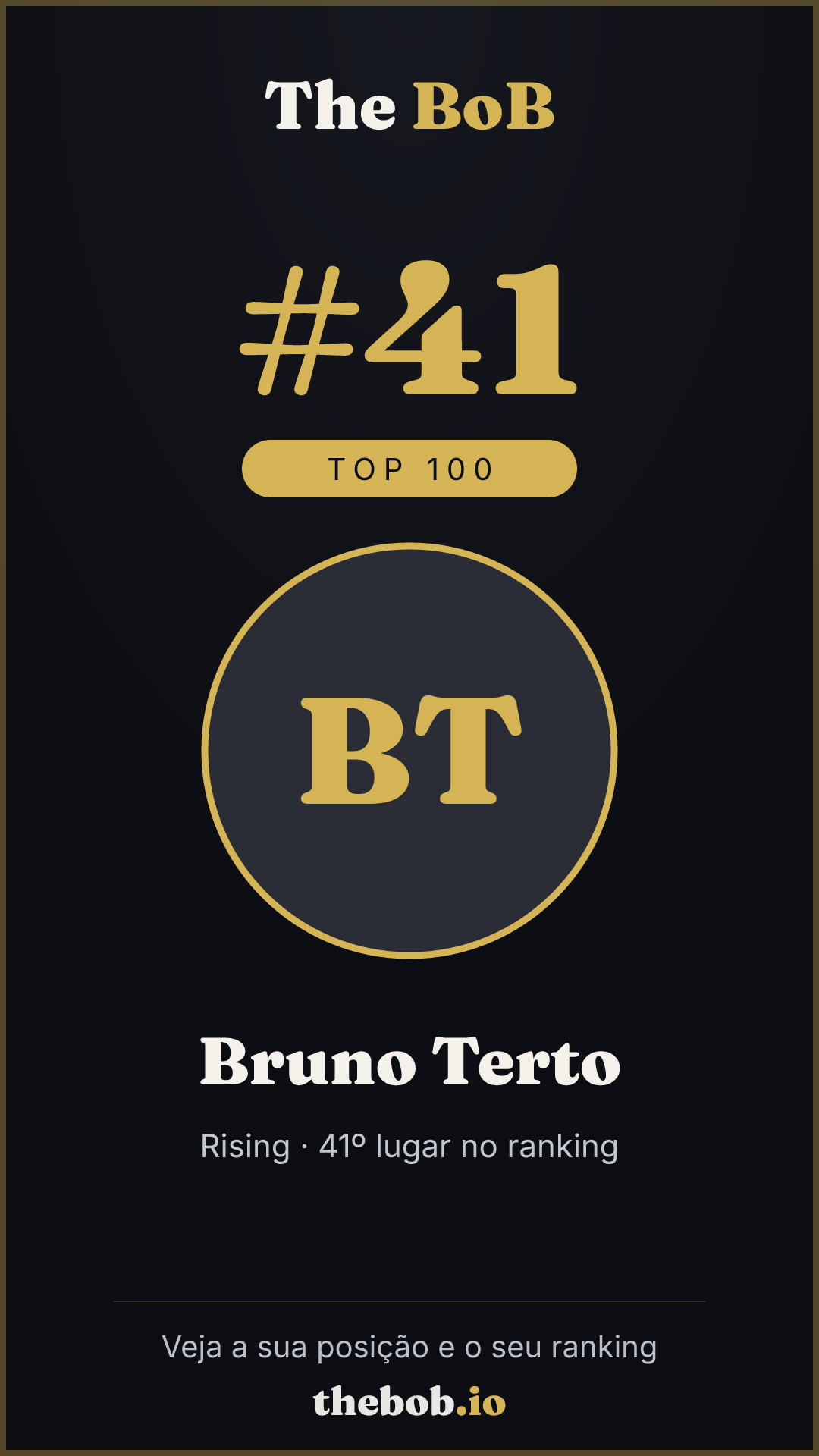 Selo The BoB · Bruno Terto