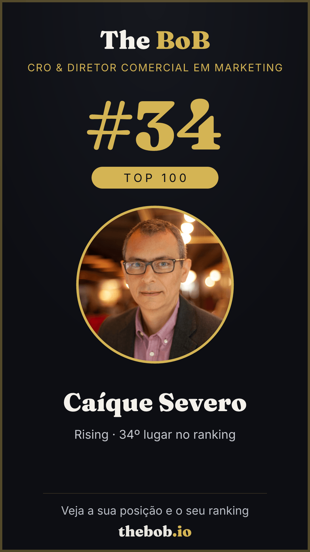 Selo The BoB · Caíque Severo