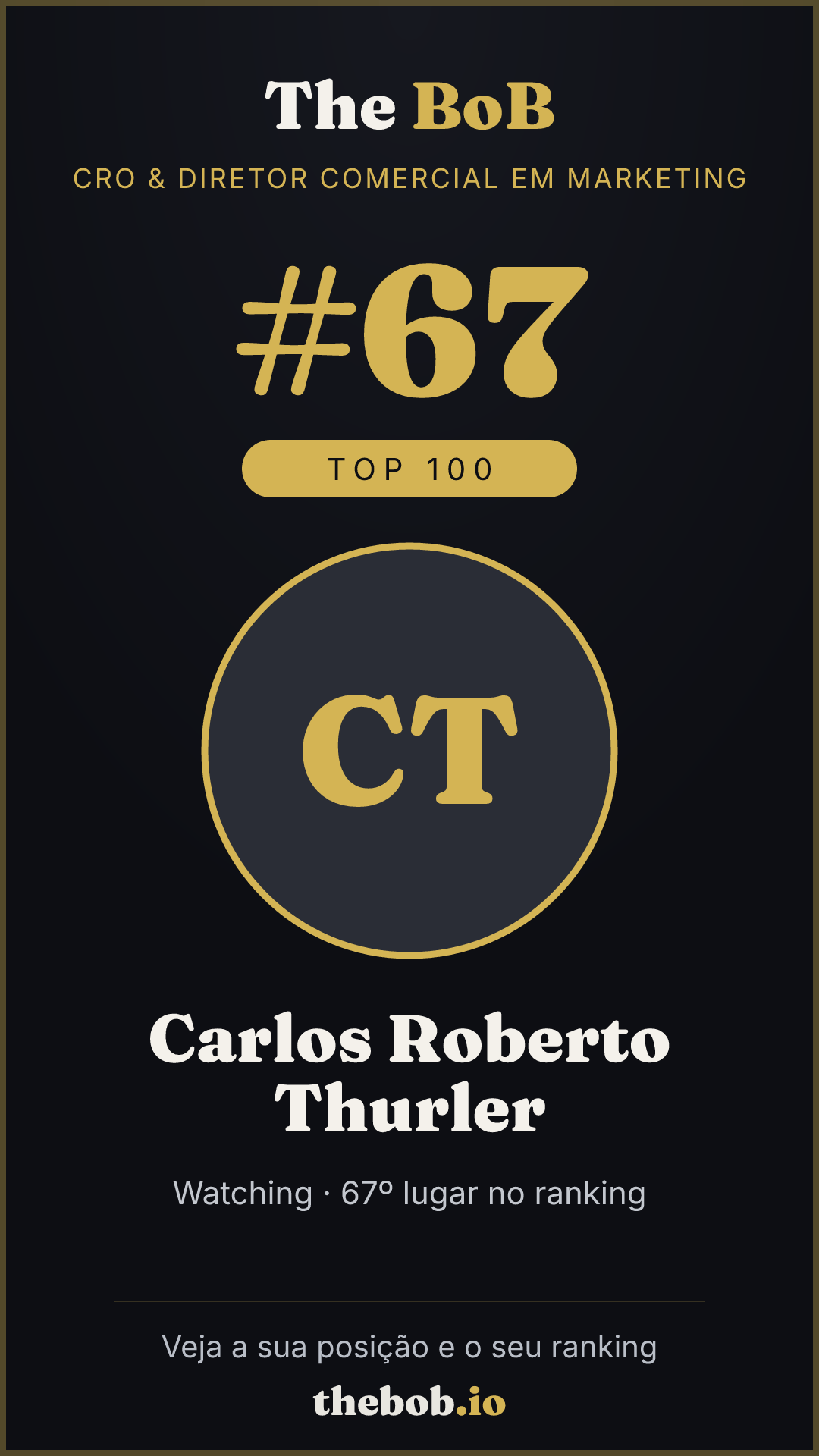 Selo The BoB · Carlos Roberto Thurler