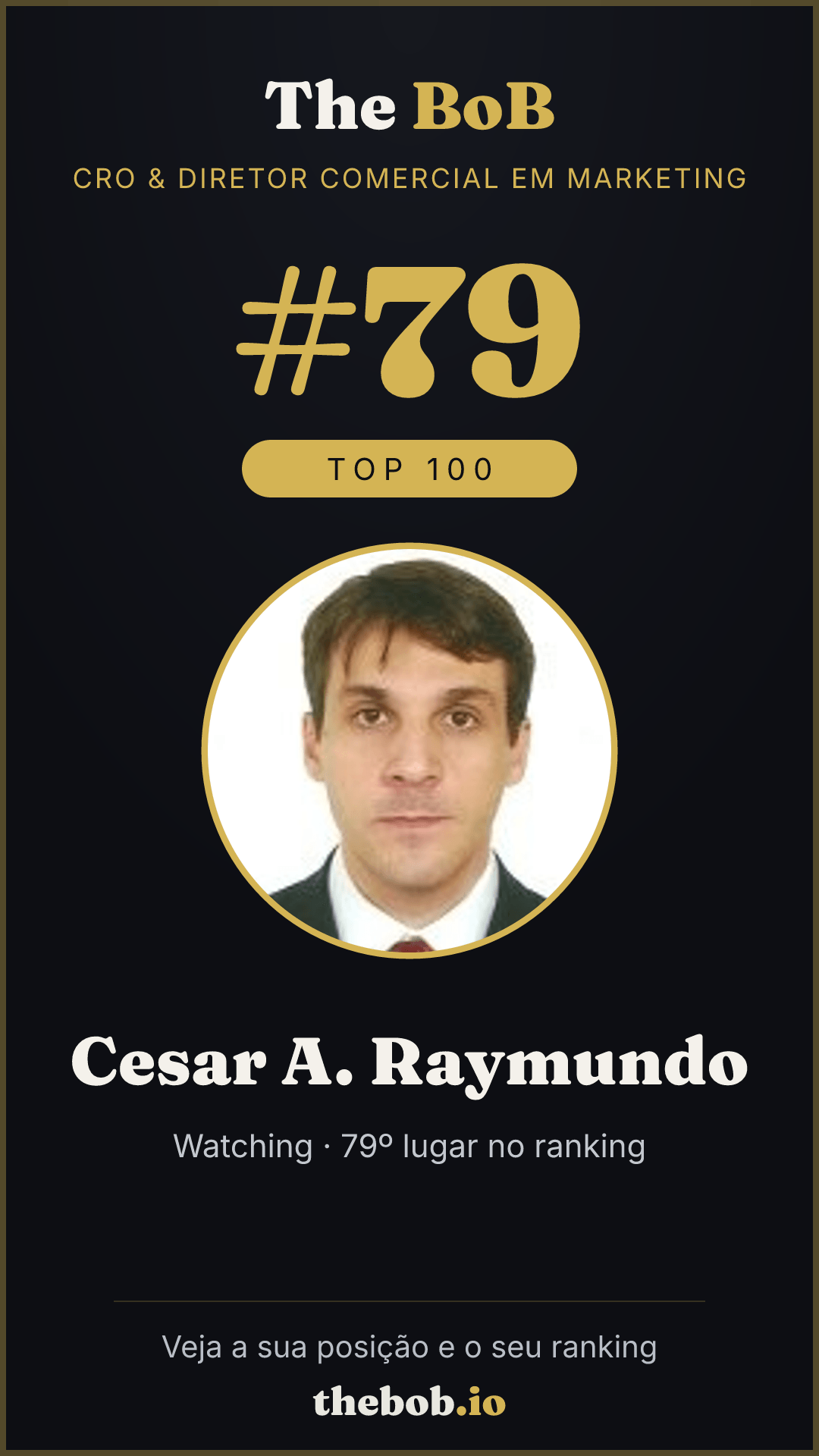 Selo The BoB · Cesar A. Raymundo