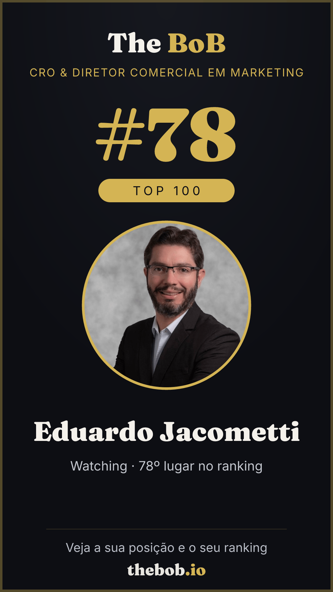 Selo The BoB · Eduardo Jacometti