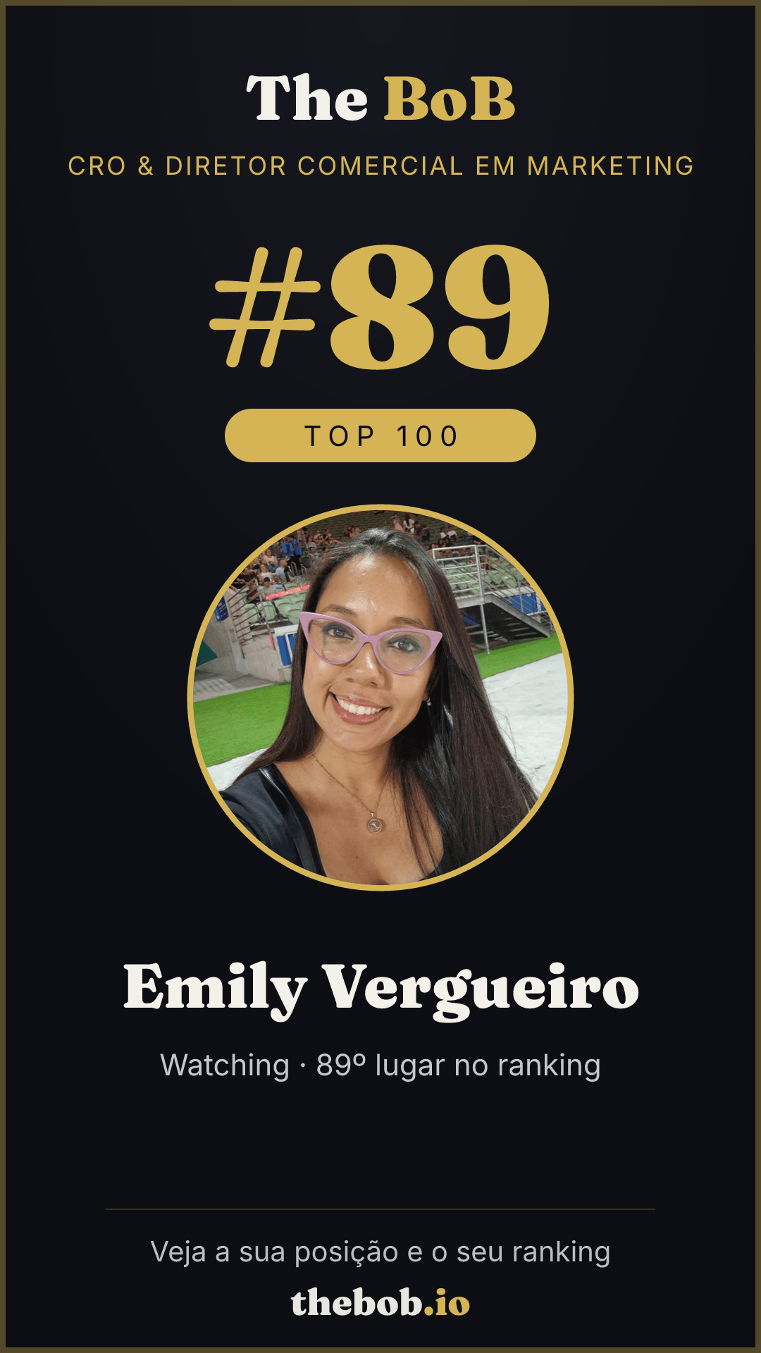 Selo The BoB · Emily Vergueiro