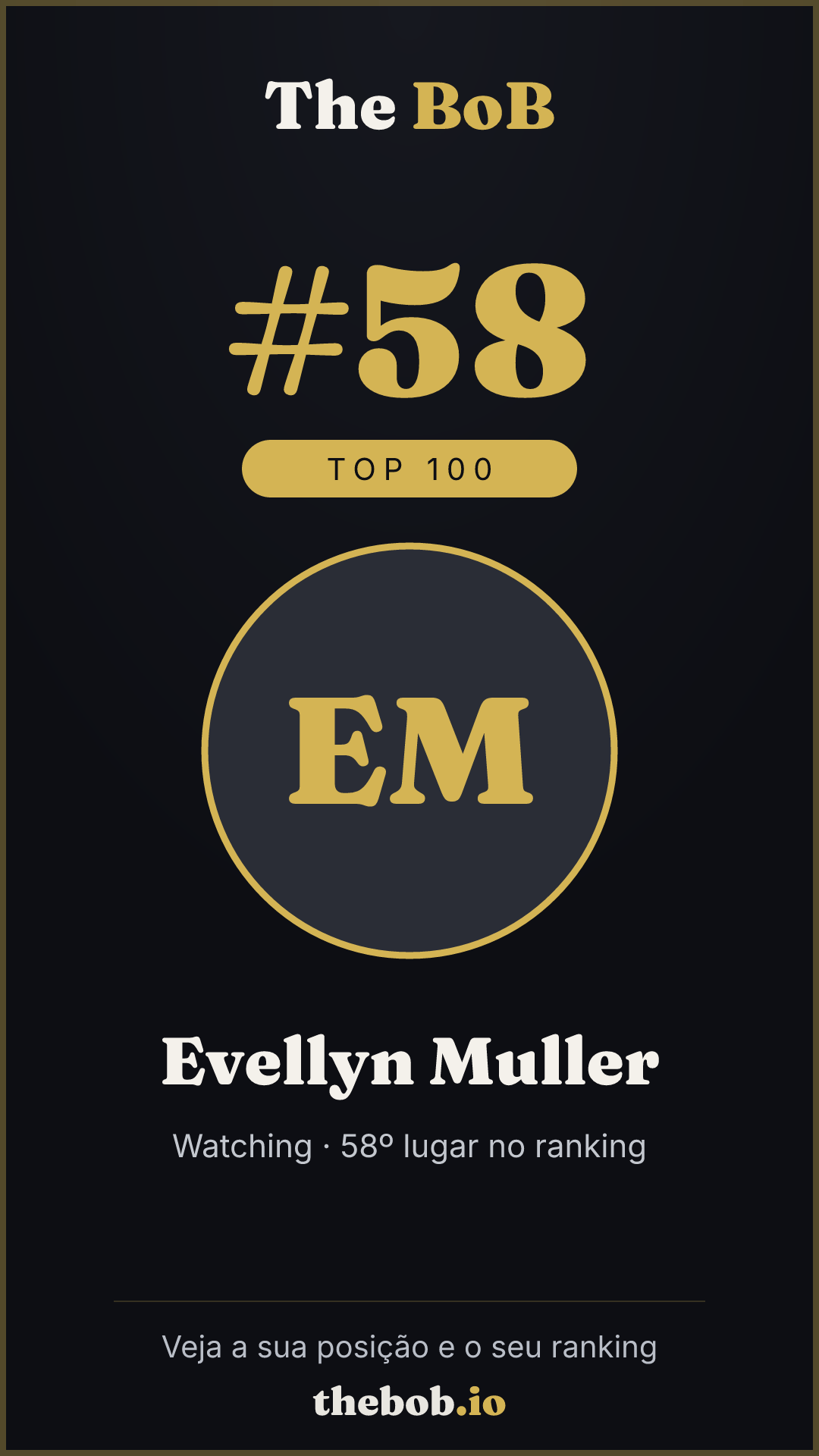 Selo The BoB · Evellyn Muller