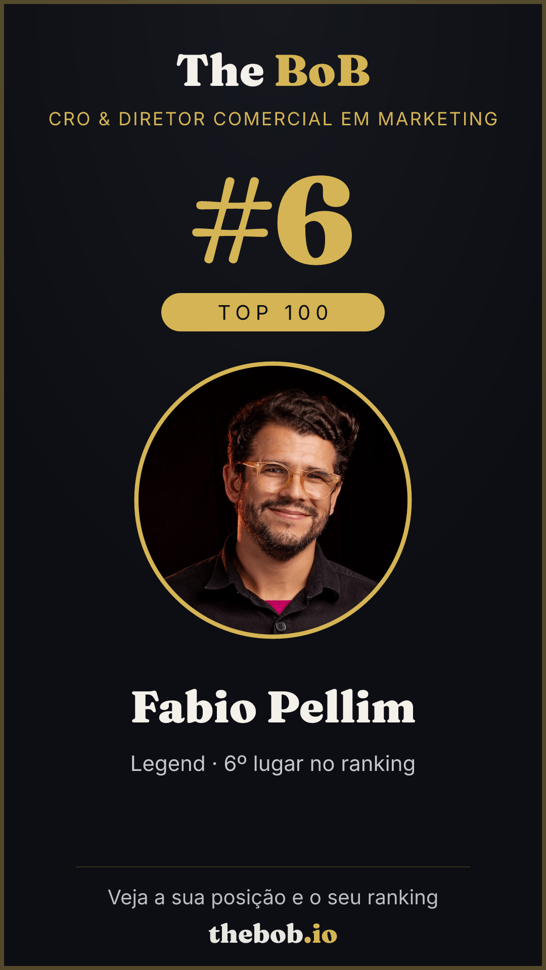 Selo The BoB · Fabio Pellim