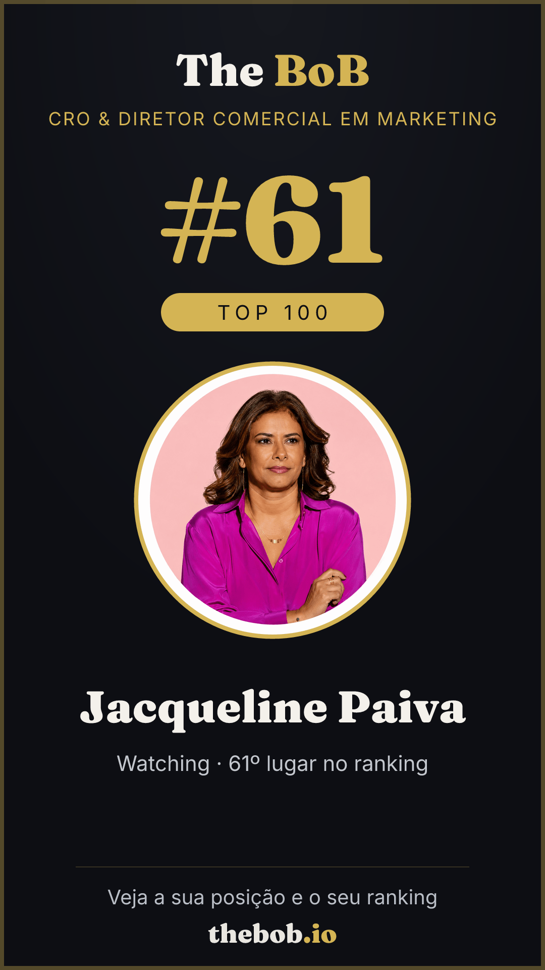 Selo The BoB · Jacqueline Paiva
