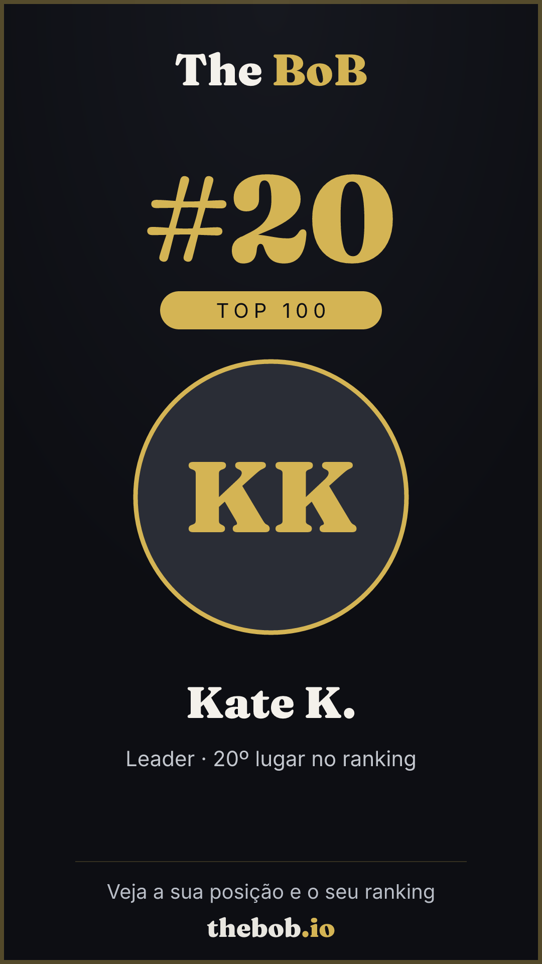 Selo The BoB · Kate K.