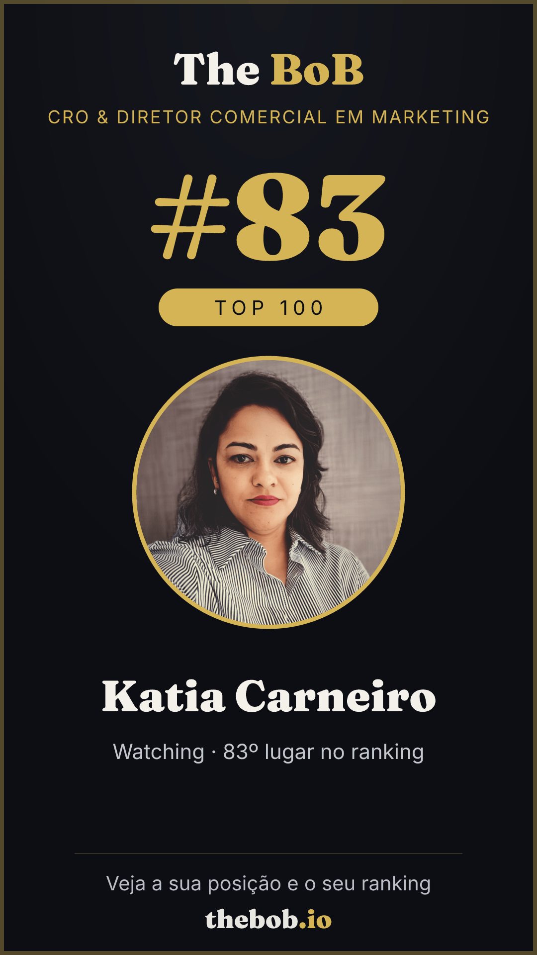 Selo The BoB · Katia Carneiro