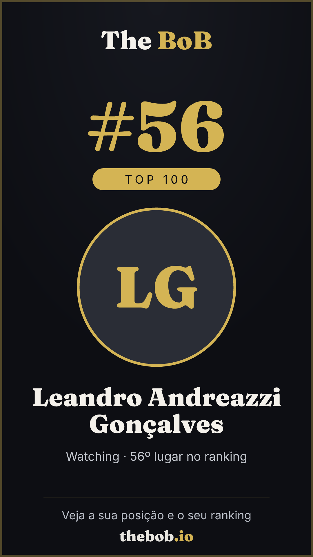 Selo The BoB · Leandro Andreazzi Gonçalves