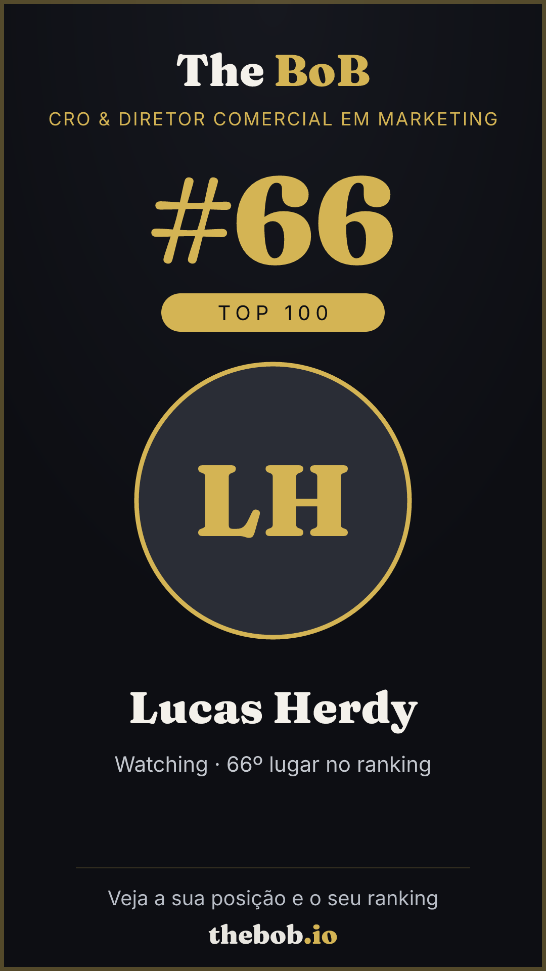 Selo The BoB · Lucas Herdy