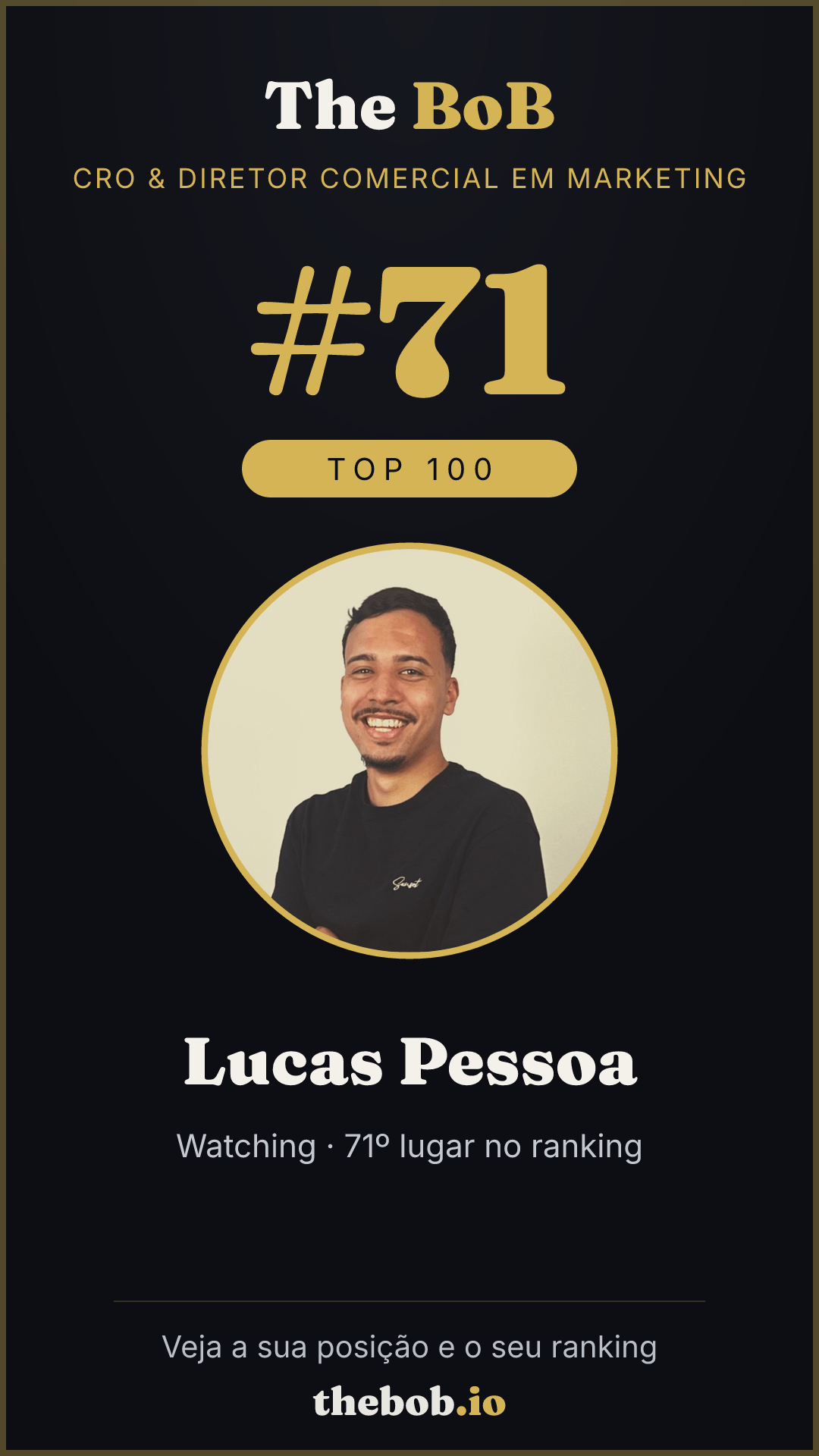 Selo The BoB · Lucas Pessoa