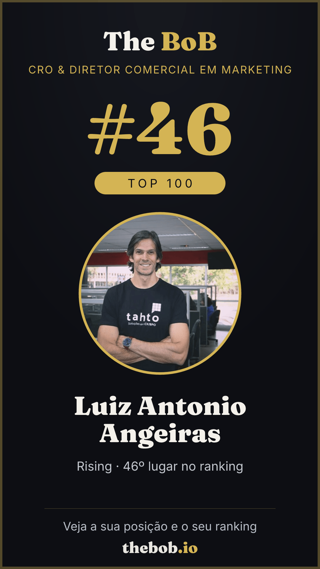 Selo The BoB · Luiz Antonio Angeiras