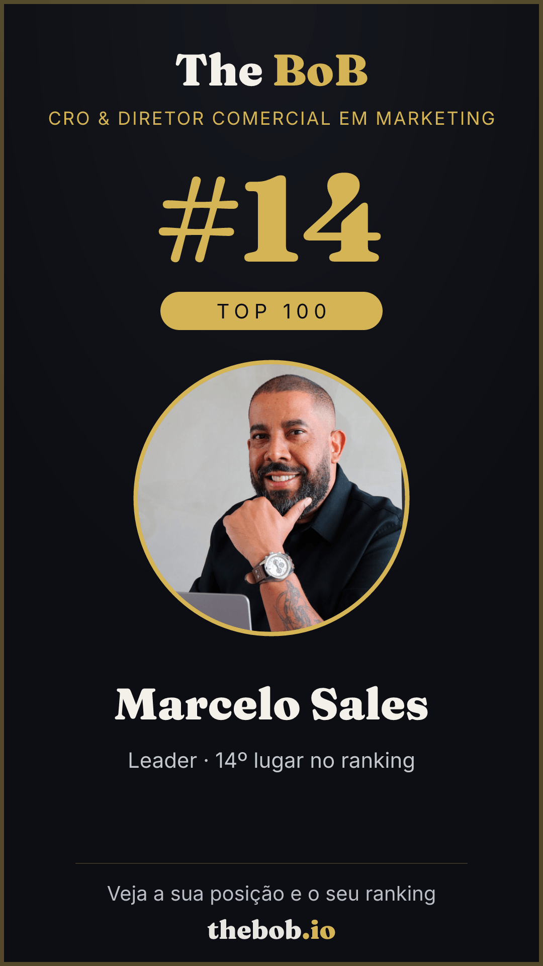 Selo The BoB · Marcelo Sales