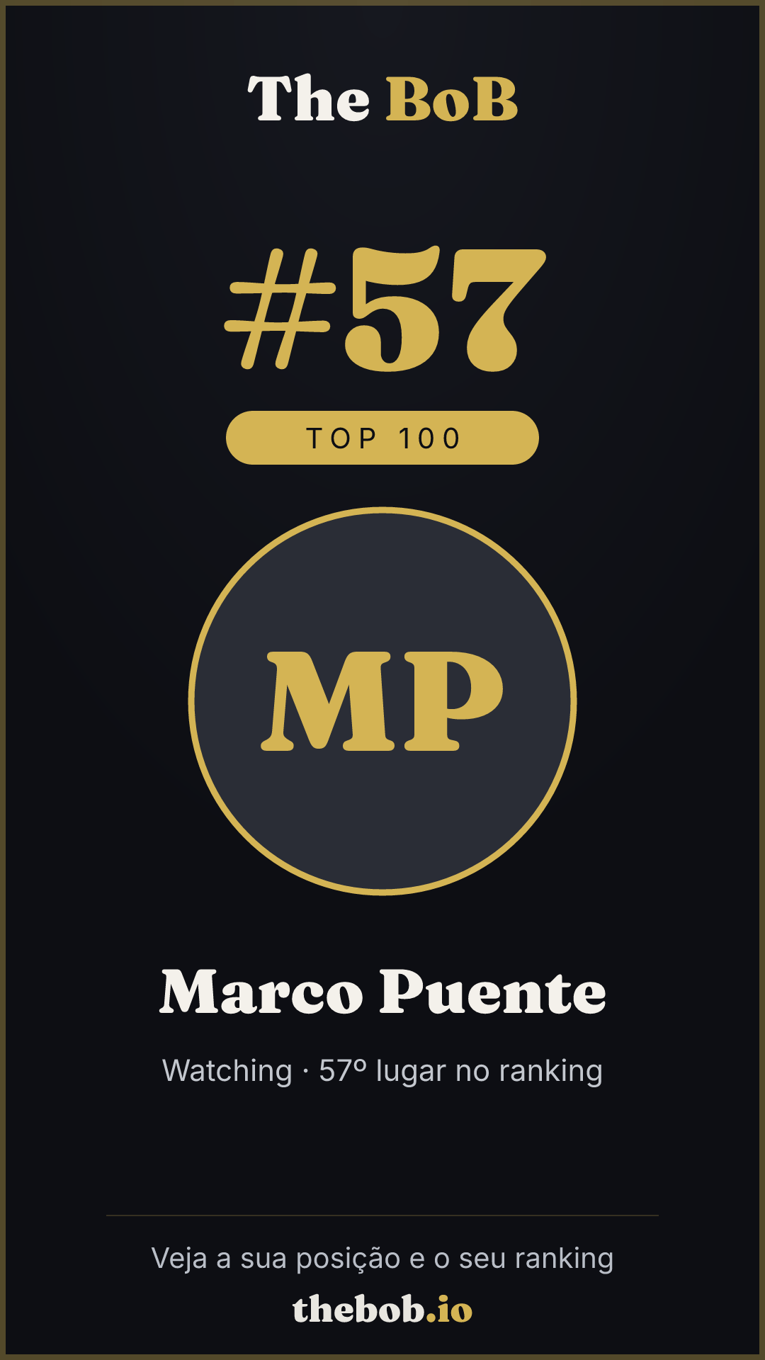 Selo The BoB · Marco Puente