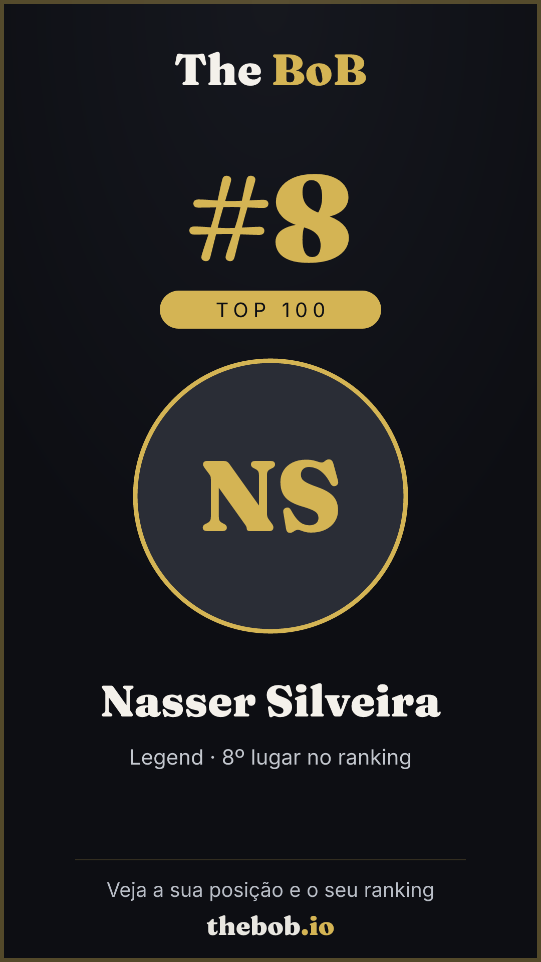 Selo The BoB · Nasser Silveira