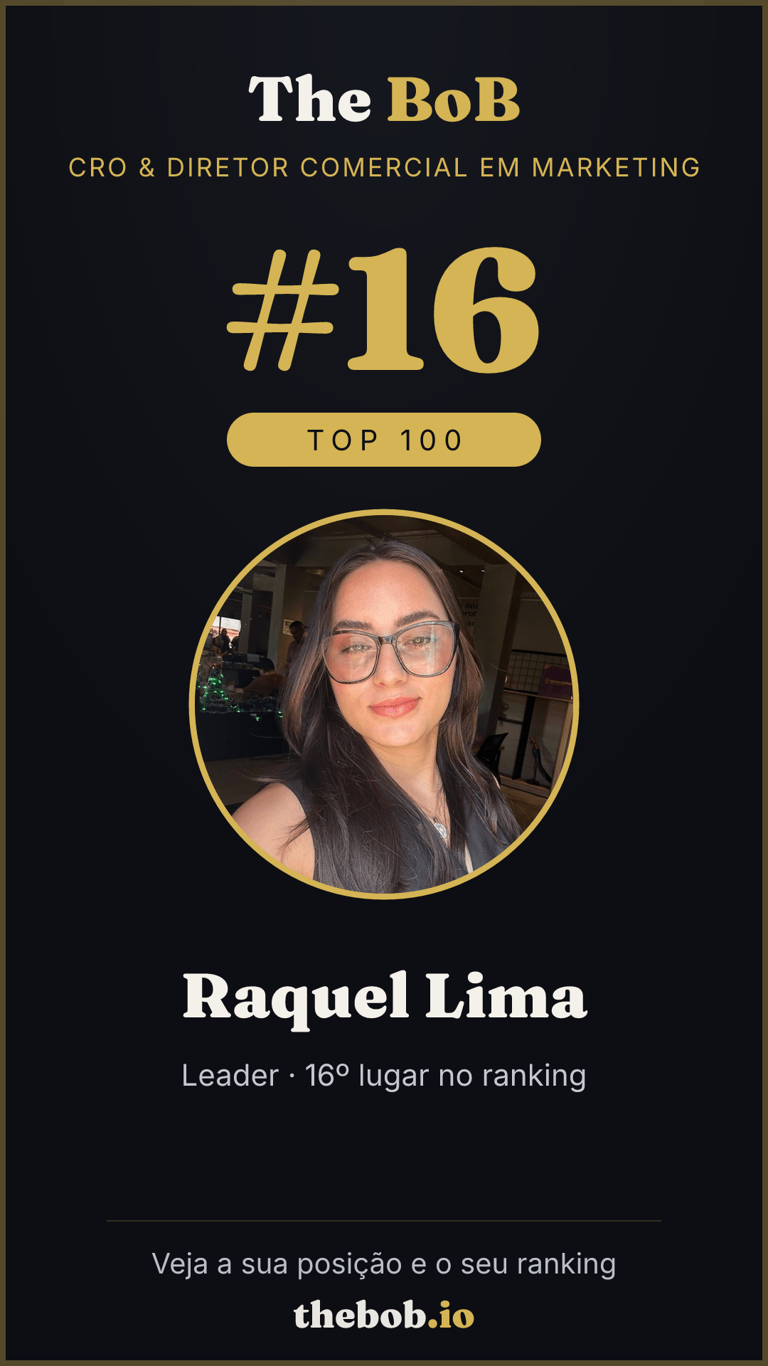 Selo The BoB · Raquel Lima
