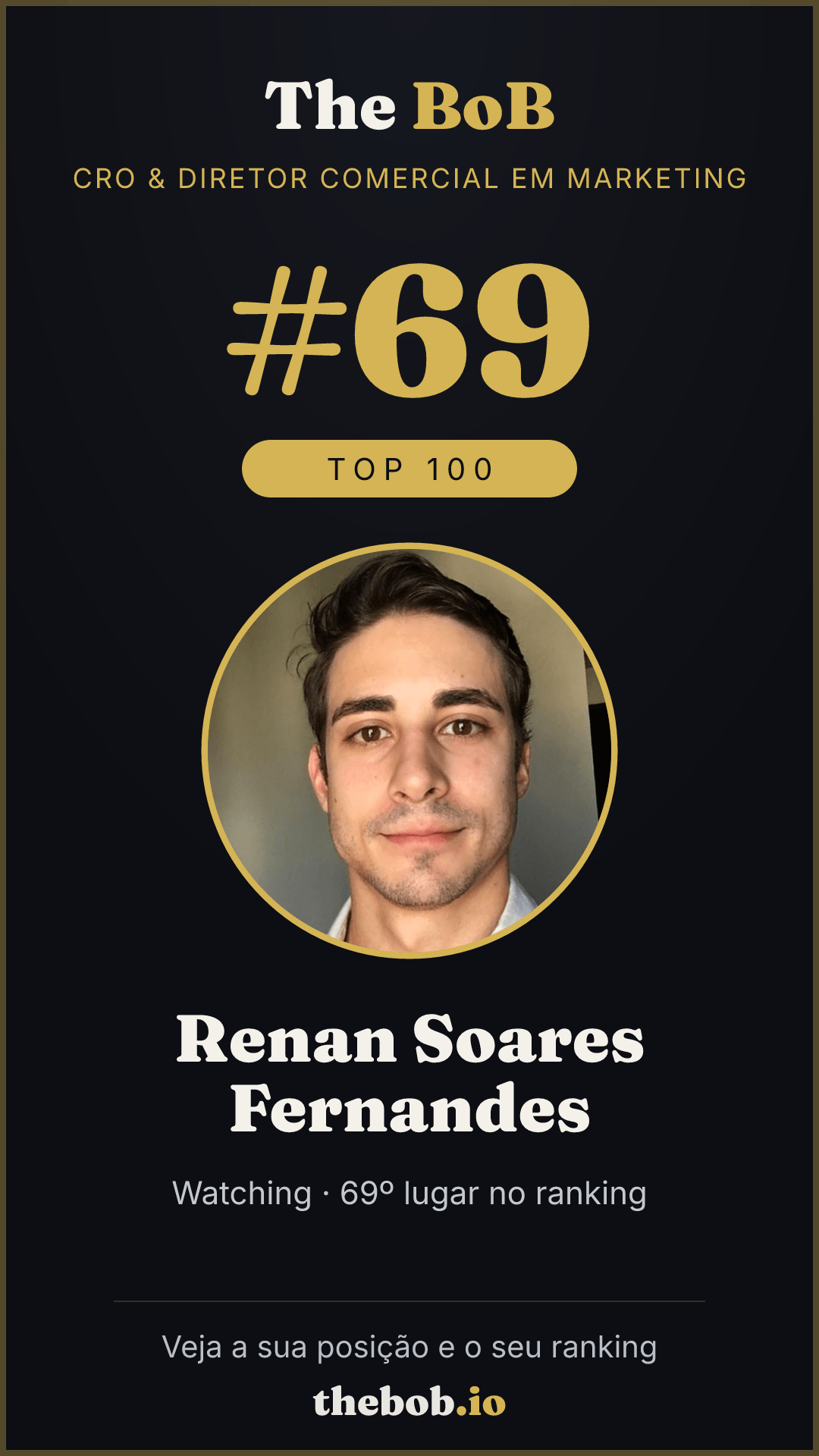 Selo The BoB · Renan Soares Fernandes
