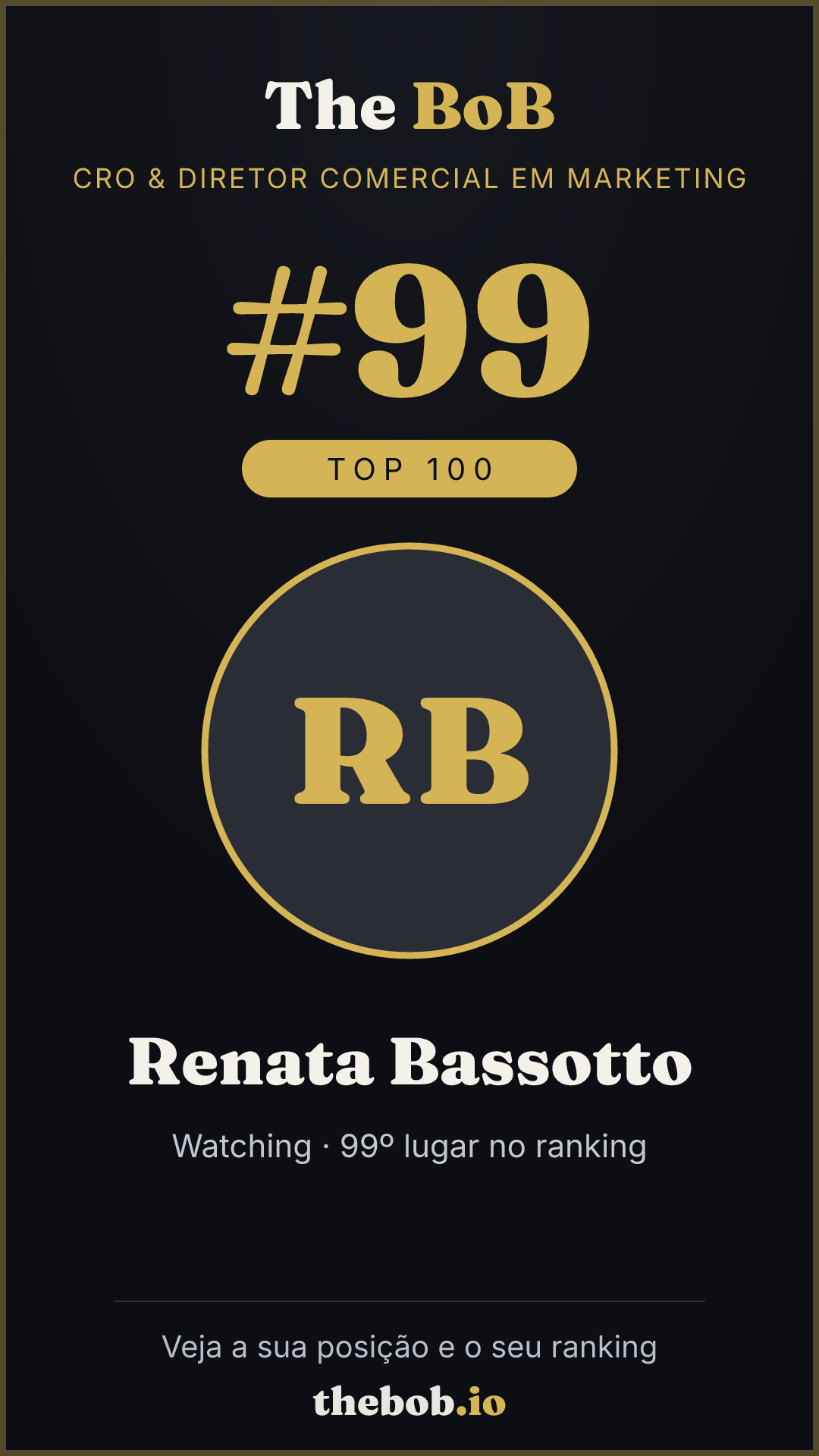 Selo The BoB · Renata Bassotto
