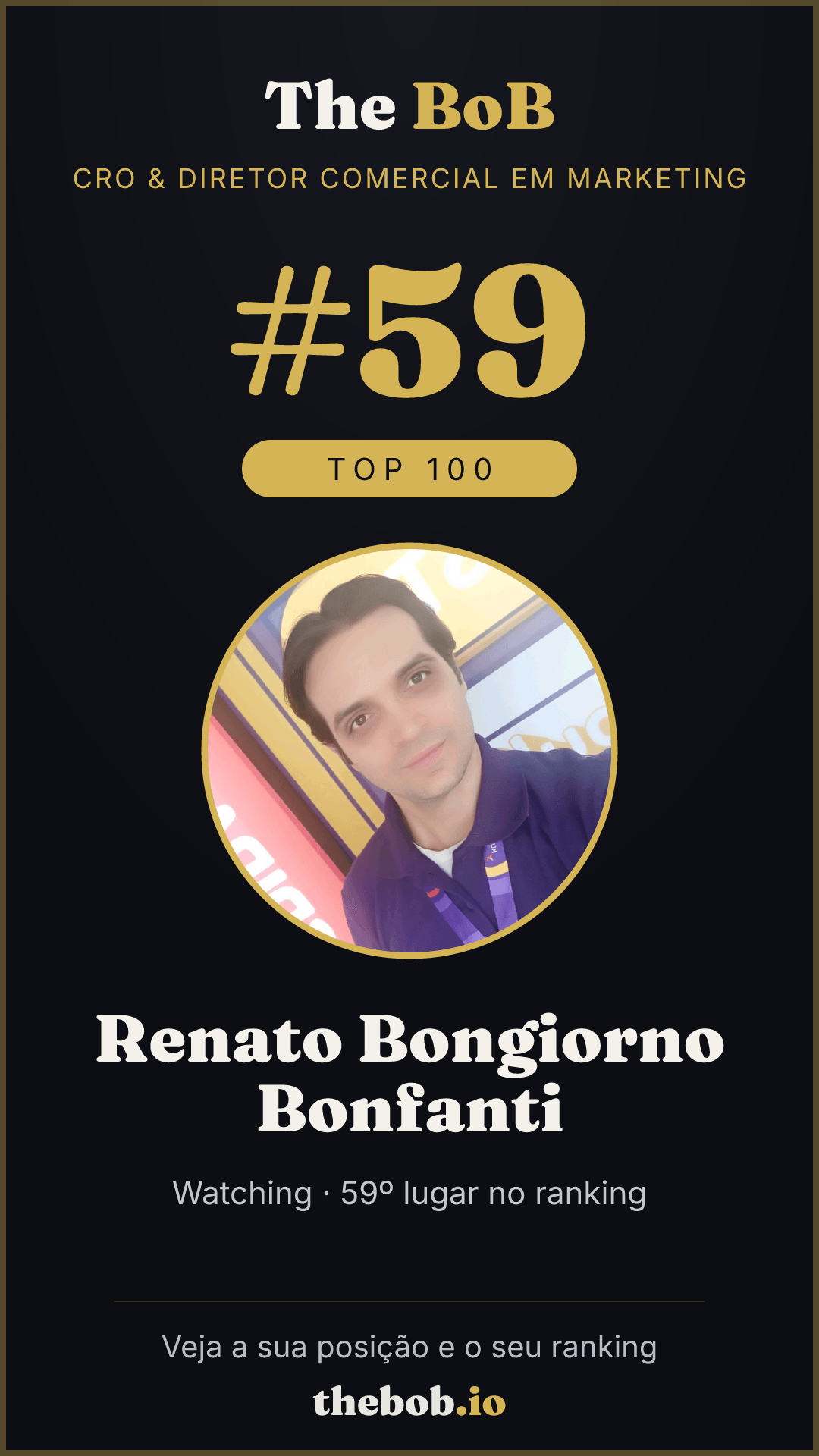 Selo The BoB · Renato Bongiorno Bonfanti