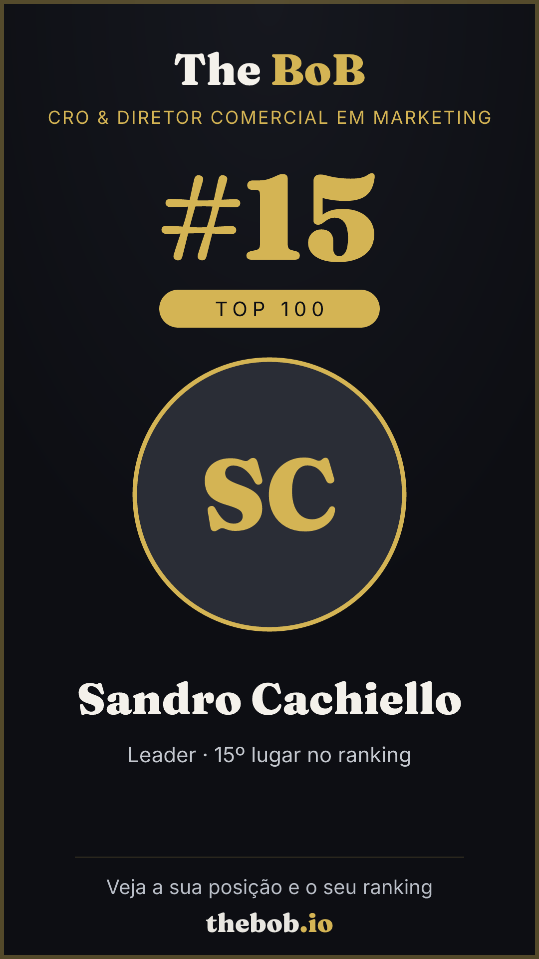 Selo The BoB · Sandro Cachiello