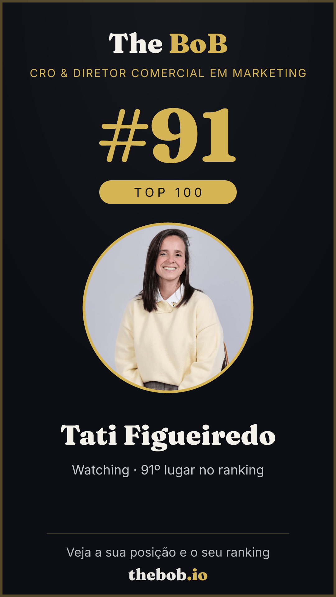 Selo The BoB · Tati Figueiredo