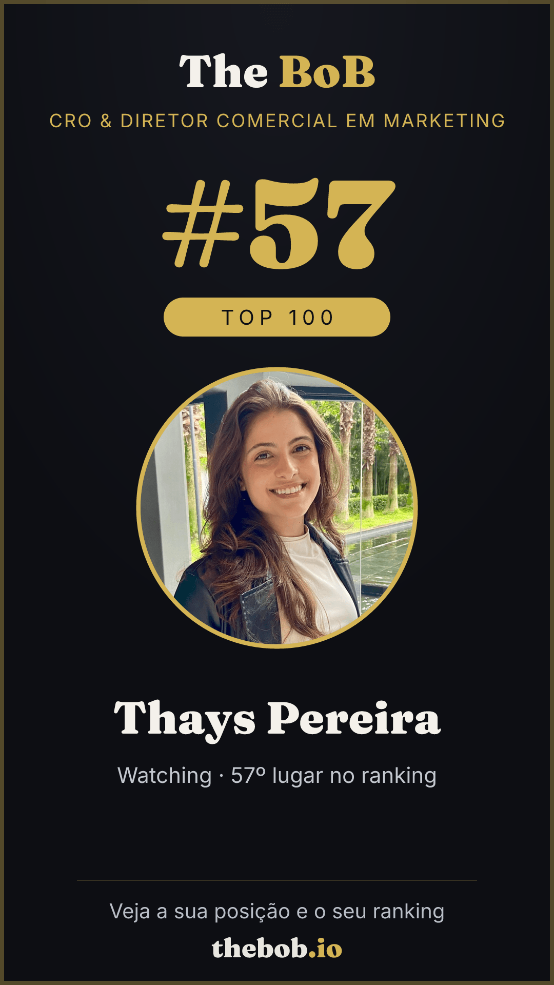 Selo The BoB · Thays Pereira