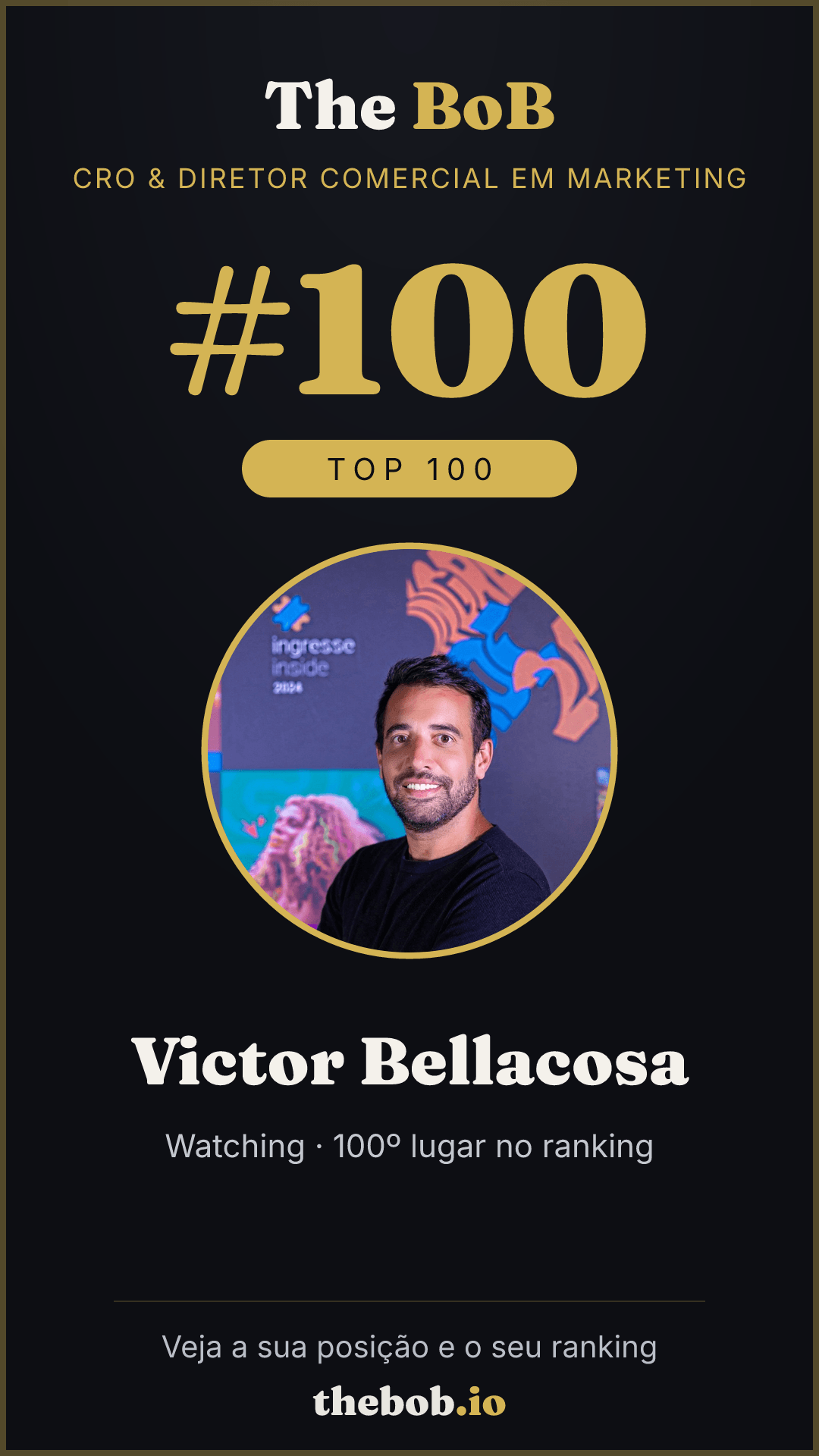 Selo The BoB · Victor Bellacosa