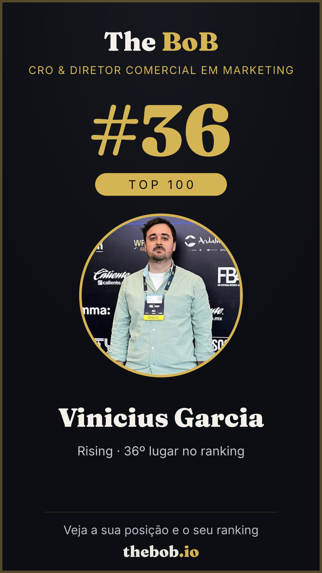 Selo The BoB · Vinicius Garcia