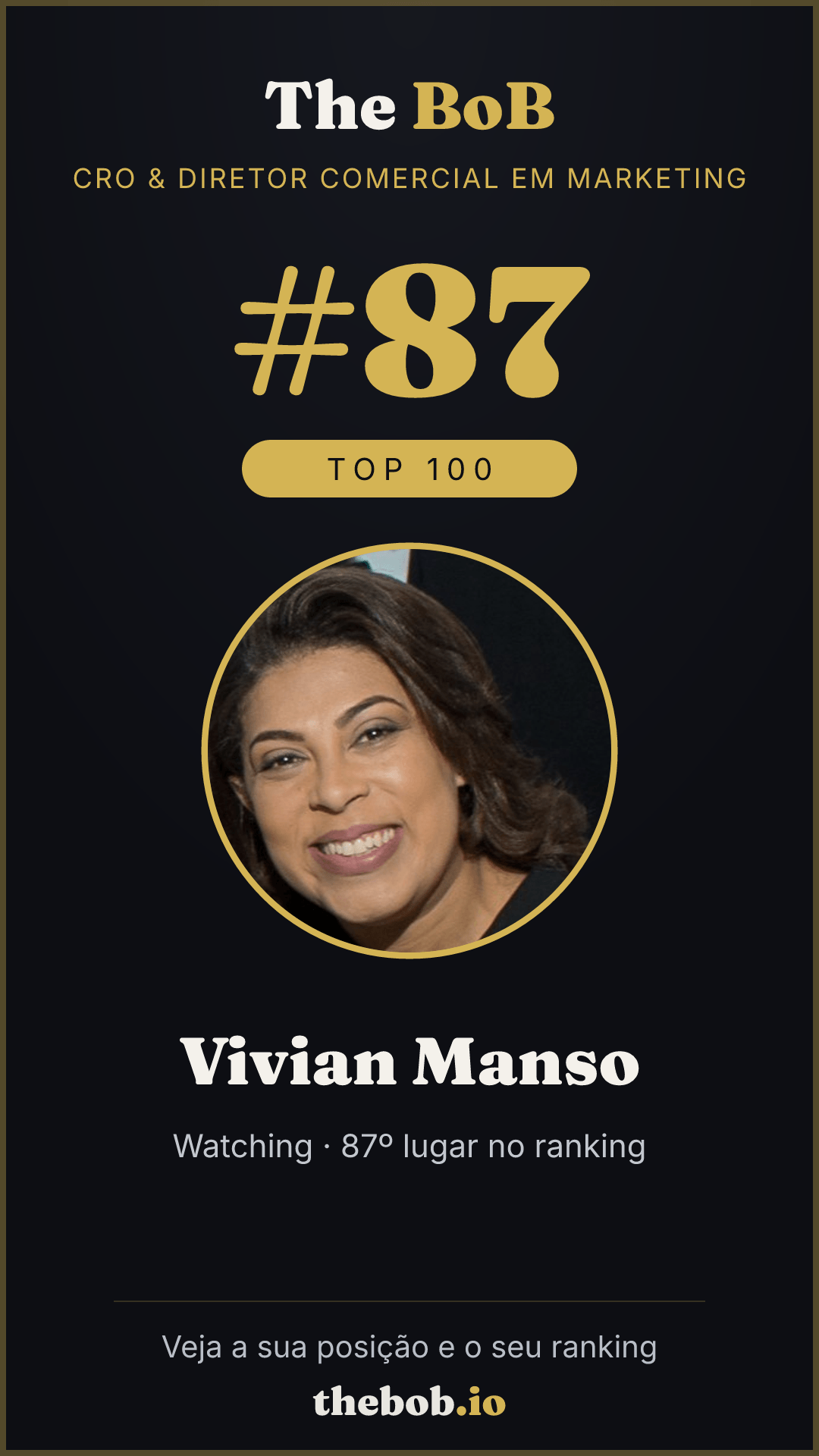 Selo The BoB · Vivian Manso