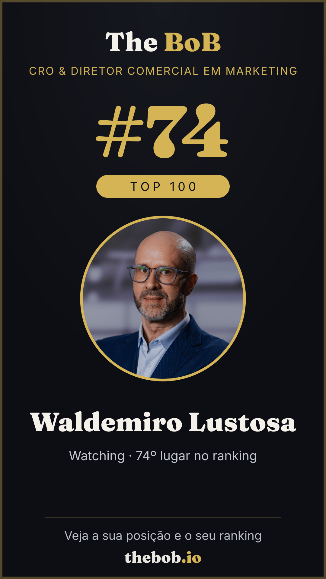 Selo The BoB · Waldemiro Lustosa