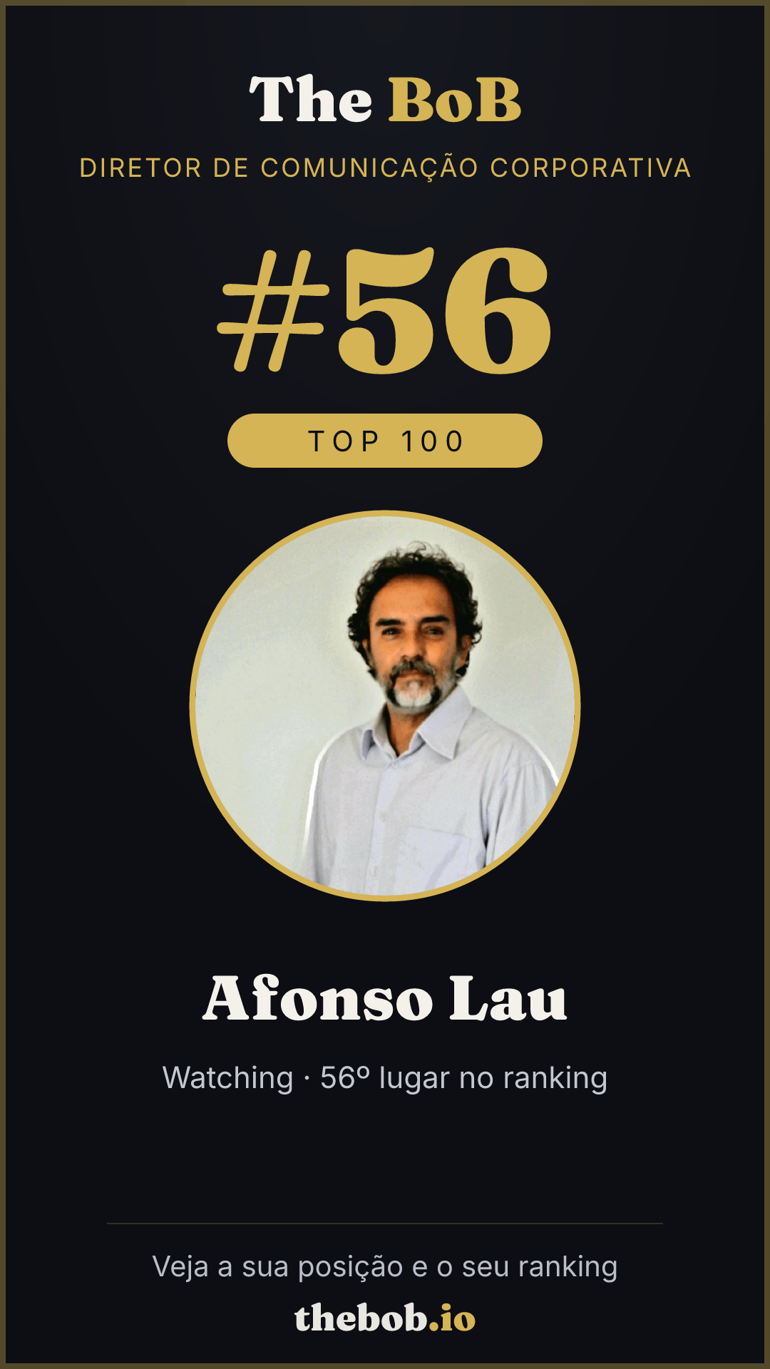 Selo The BoB · Afonso Lau