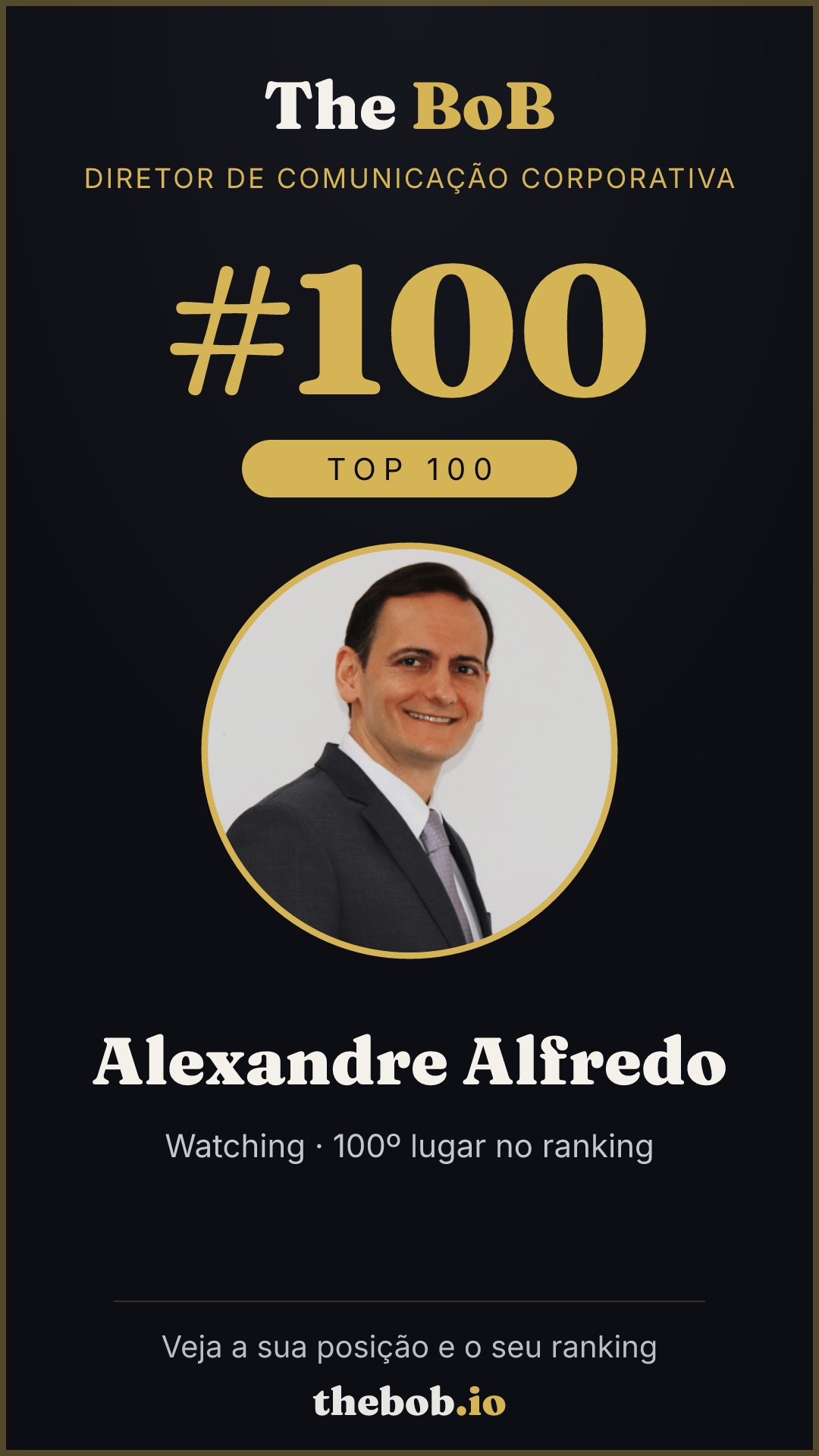 Selo The BoB · Alexandre Alfredo