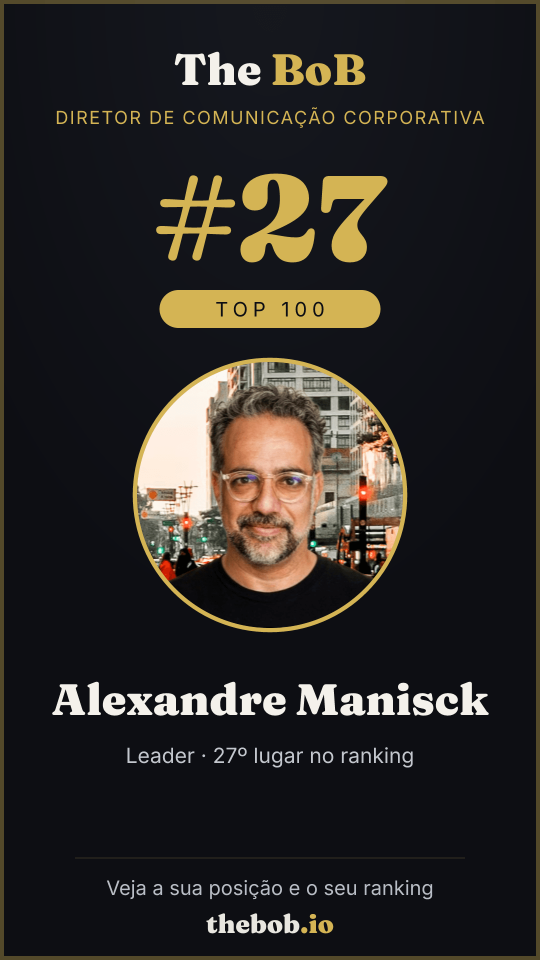 Selo The BoB · Alexandre Manisck