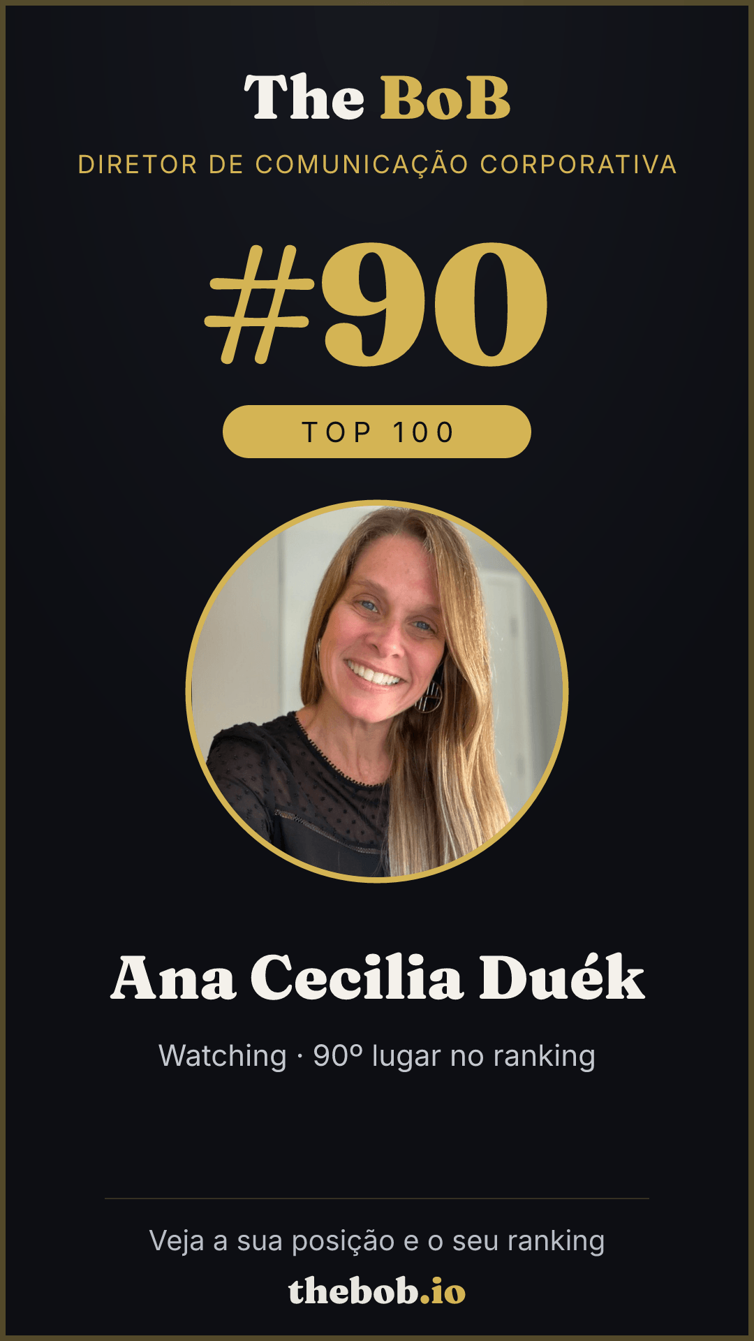 Selo The BoB · Ana Cecilia Duék