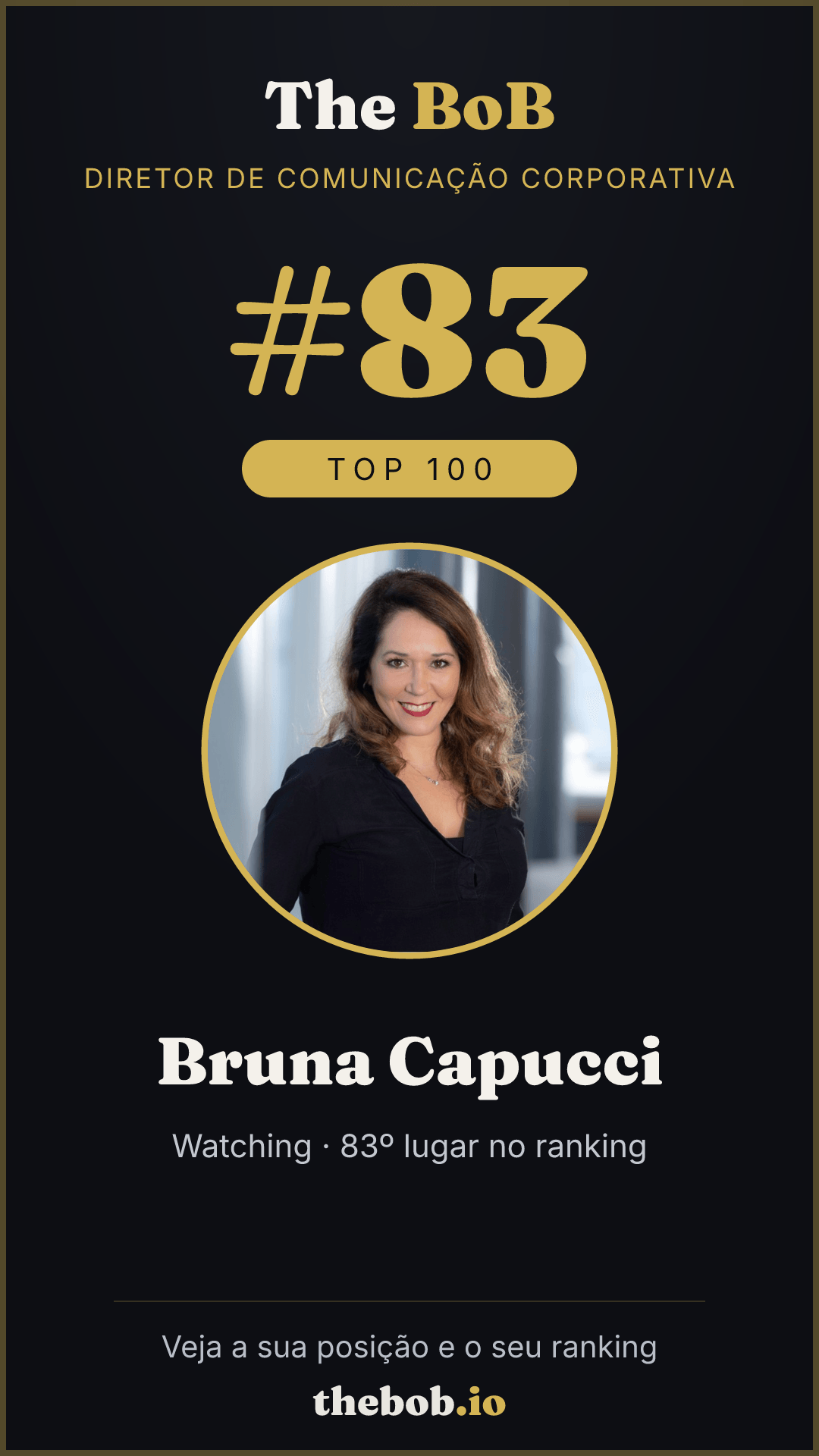 Selo The BoB · Bruna Capucci