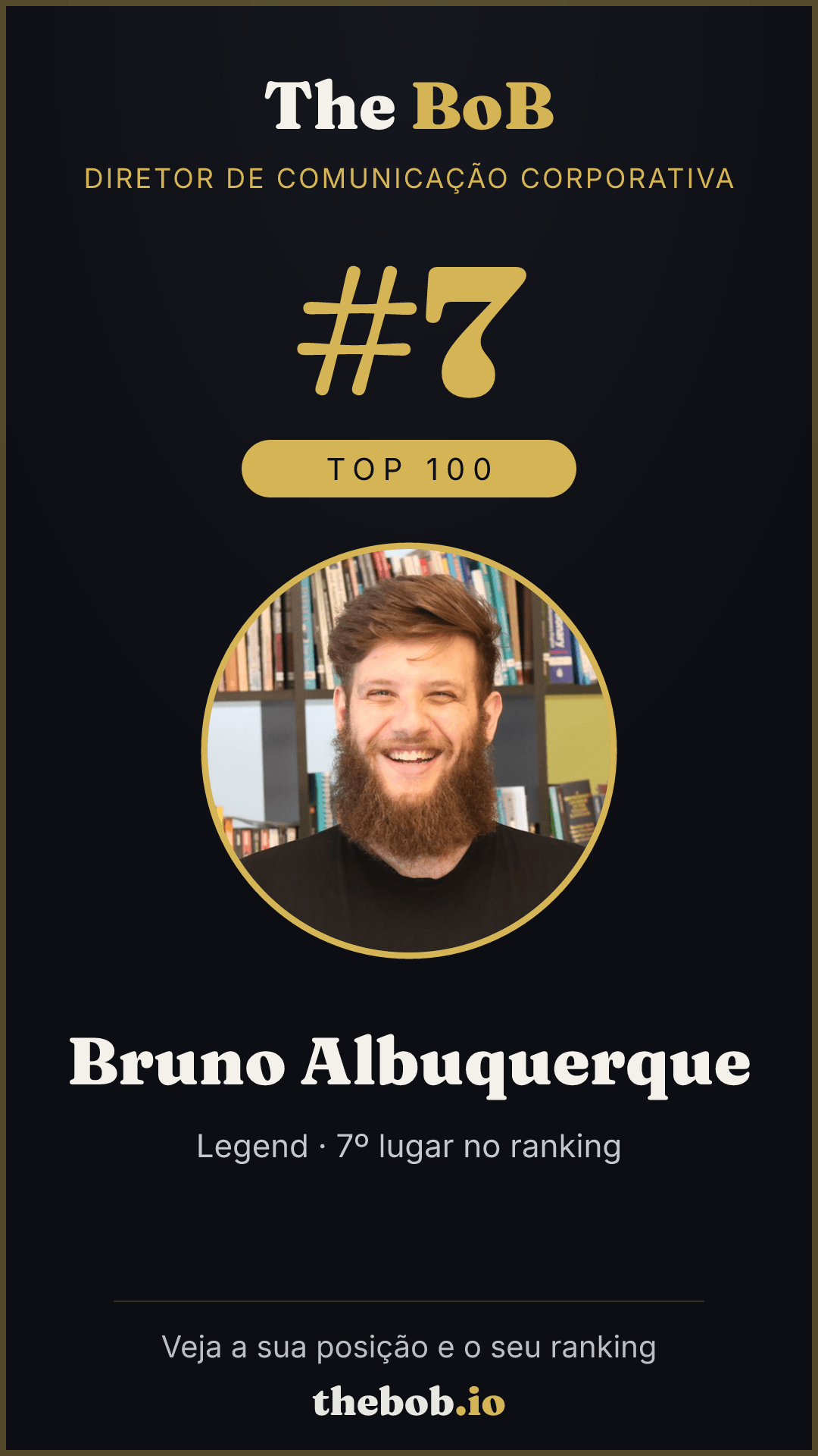 Selo The BoB · Bruno Albuquerque