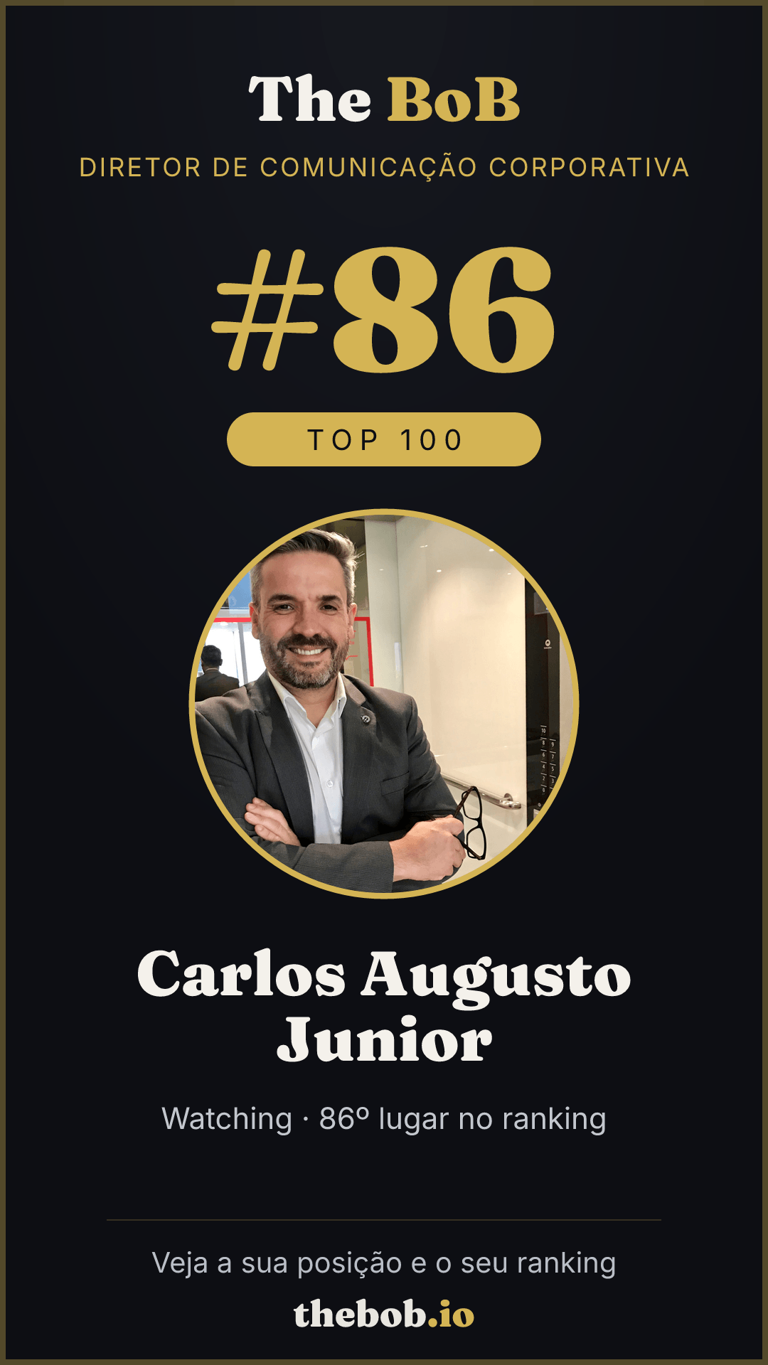 Selo The BoB · Carlos Augusto Junior