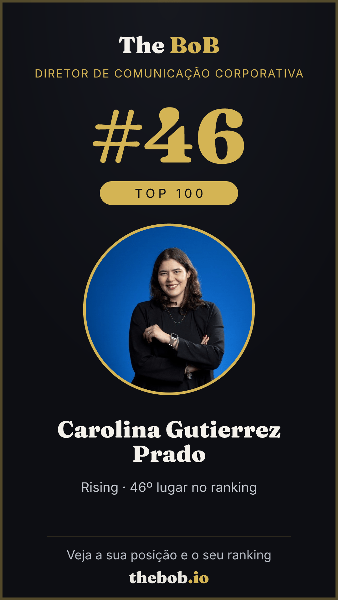 Selo The BoB · Carolina Gutierrez Prado