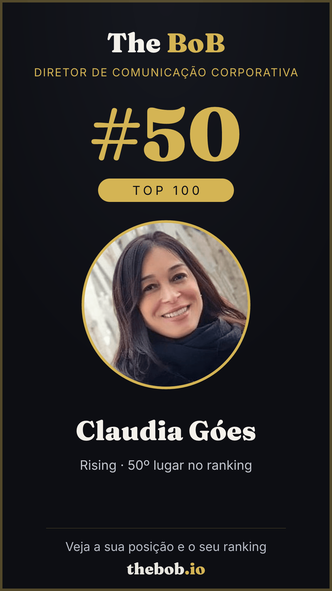 Selo The BoB · Claudia Góes