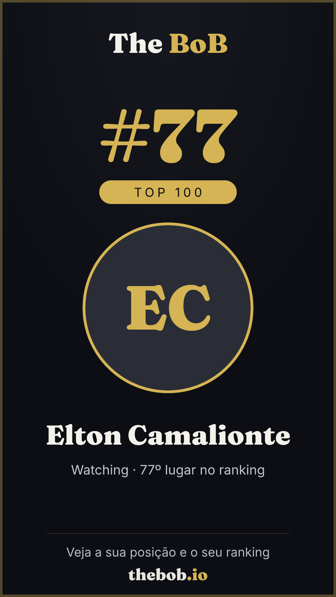 Selo The BoB · Elton Camalionte