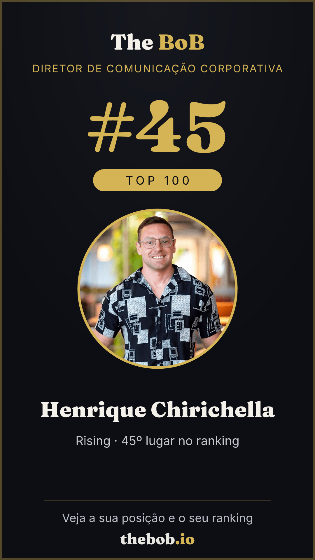 Selo The BoB · Henrique Chirichella