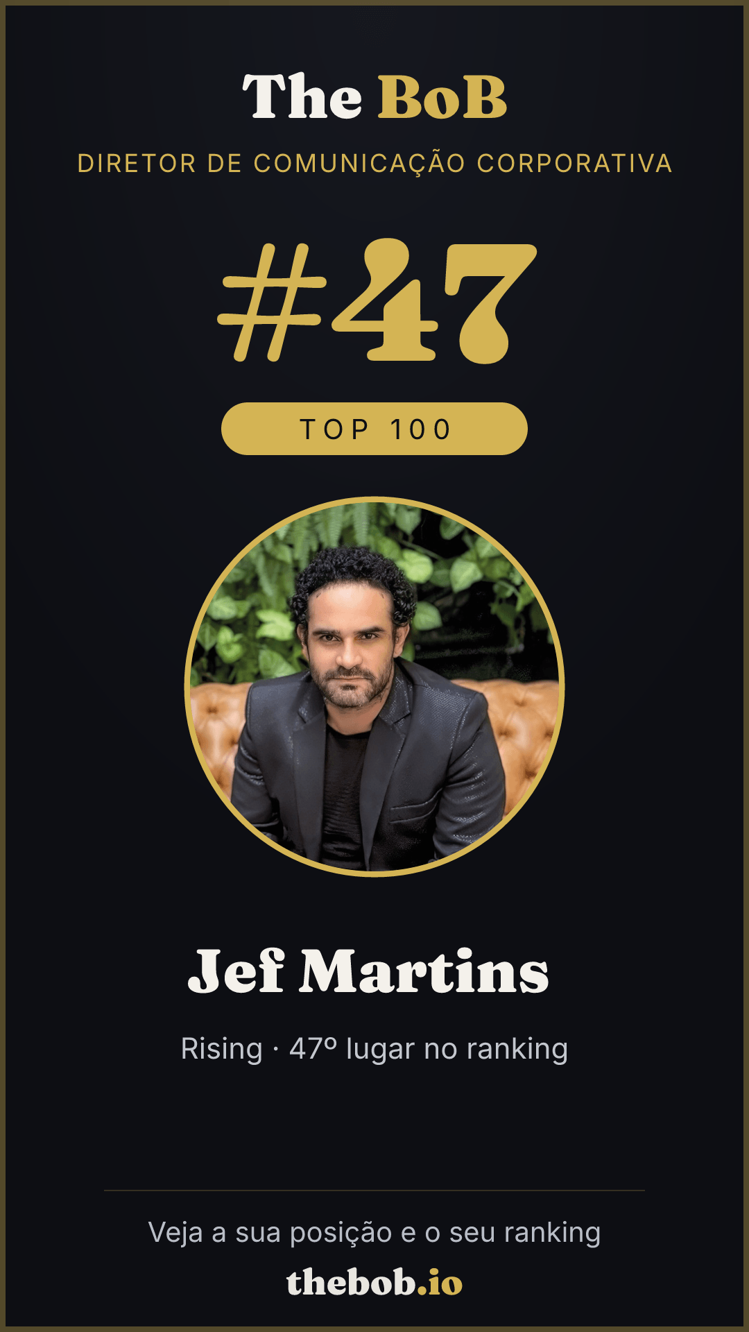 Selo The BoB · Jef Martins ️‍