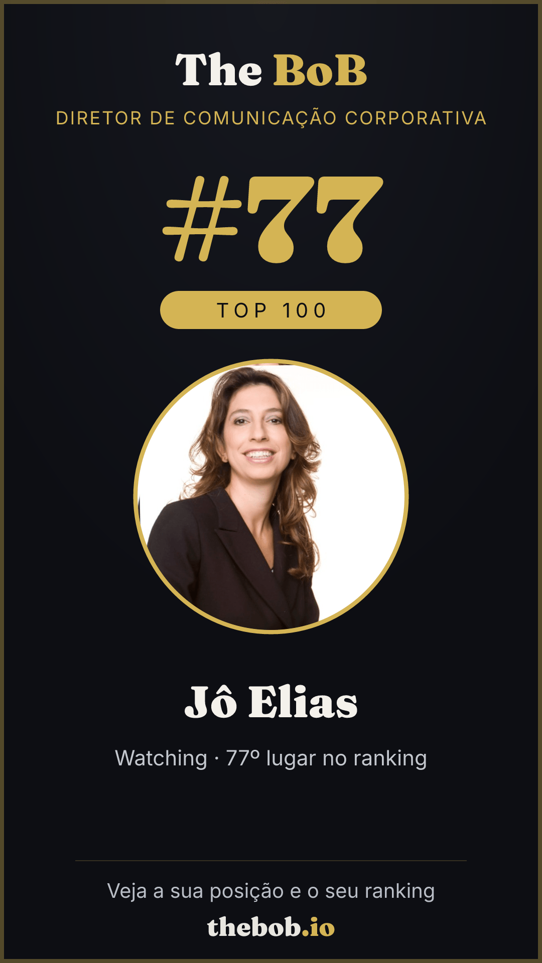 Selo The BoB · Jô Elias