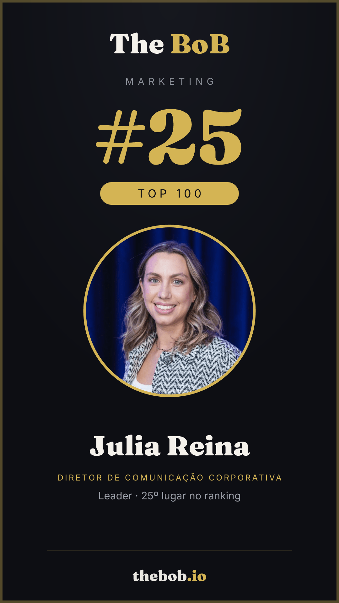 Selo The BoB · Julia Reina