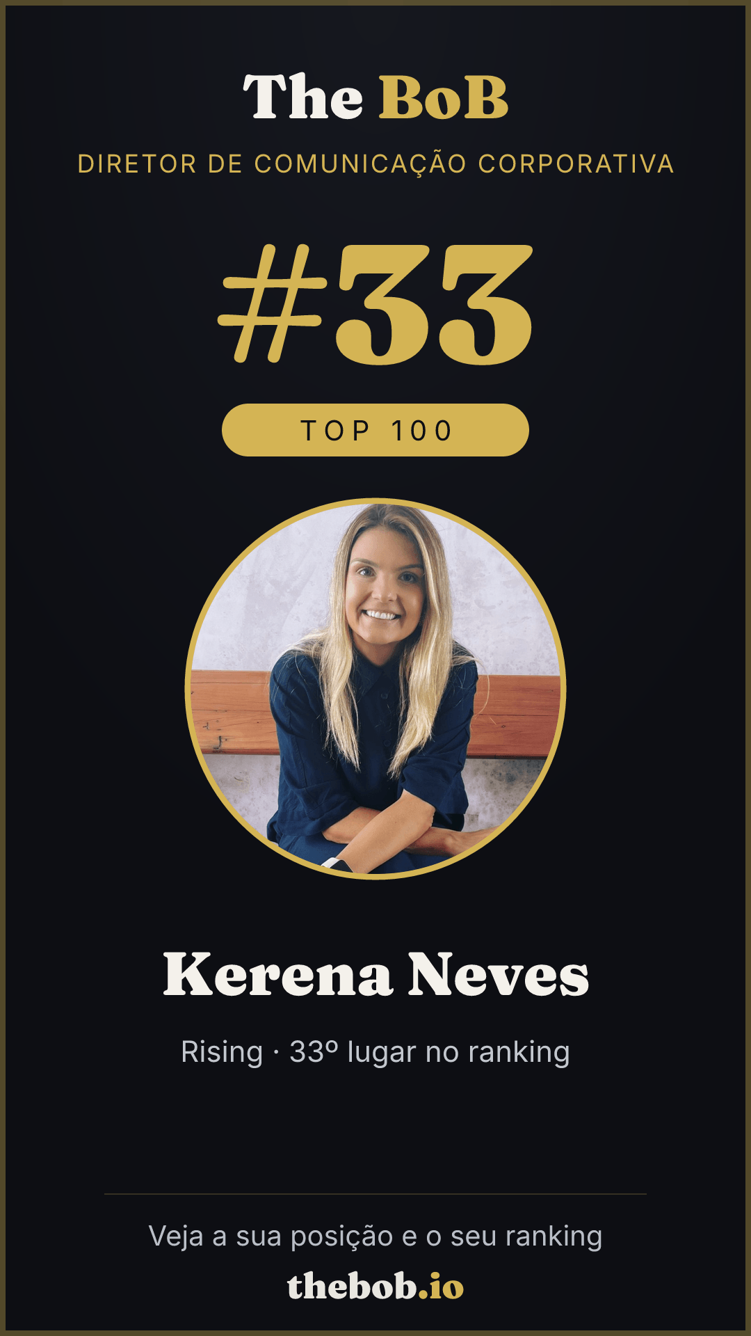 Selo The BoB · Kerena Neves