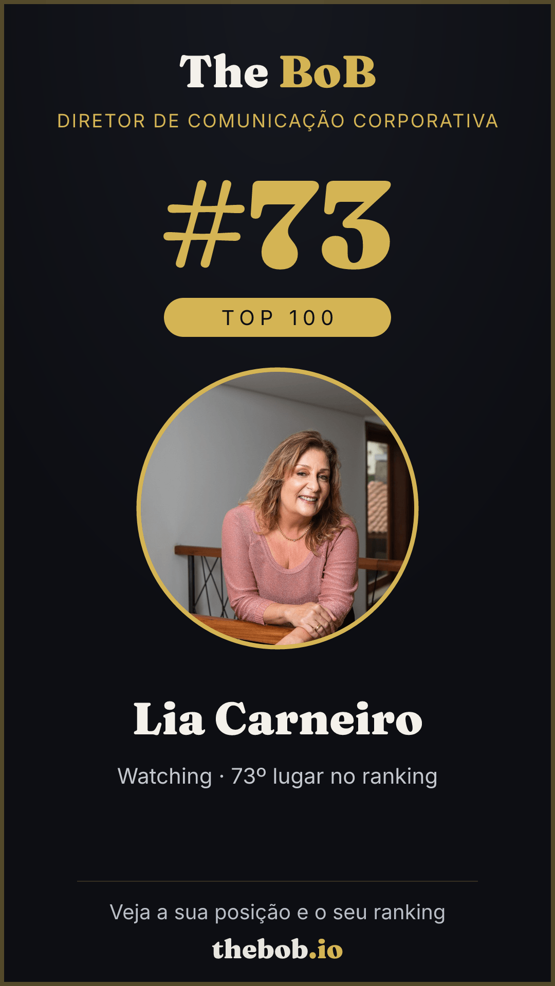 Selo The BoB · Lia Carneiro