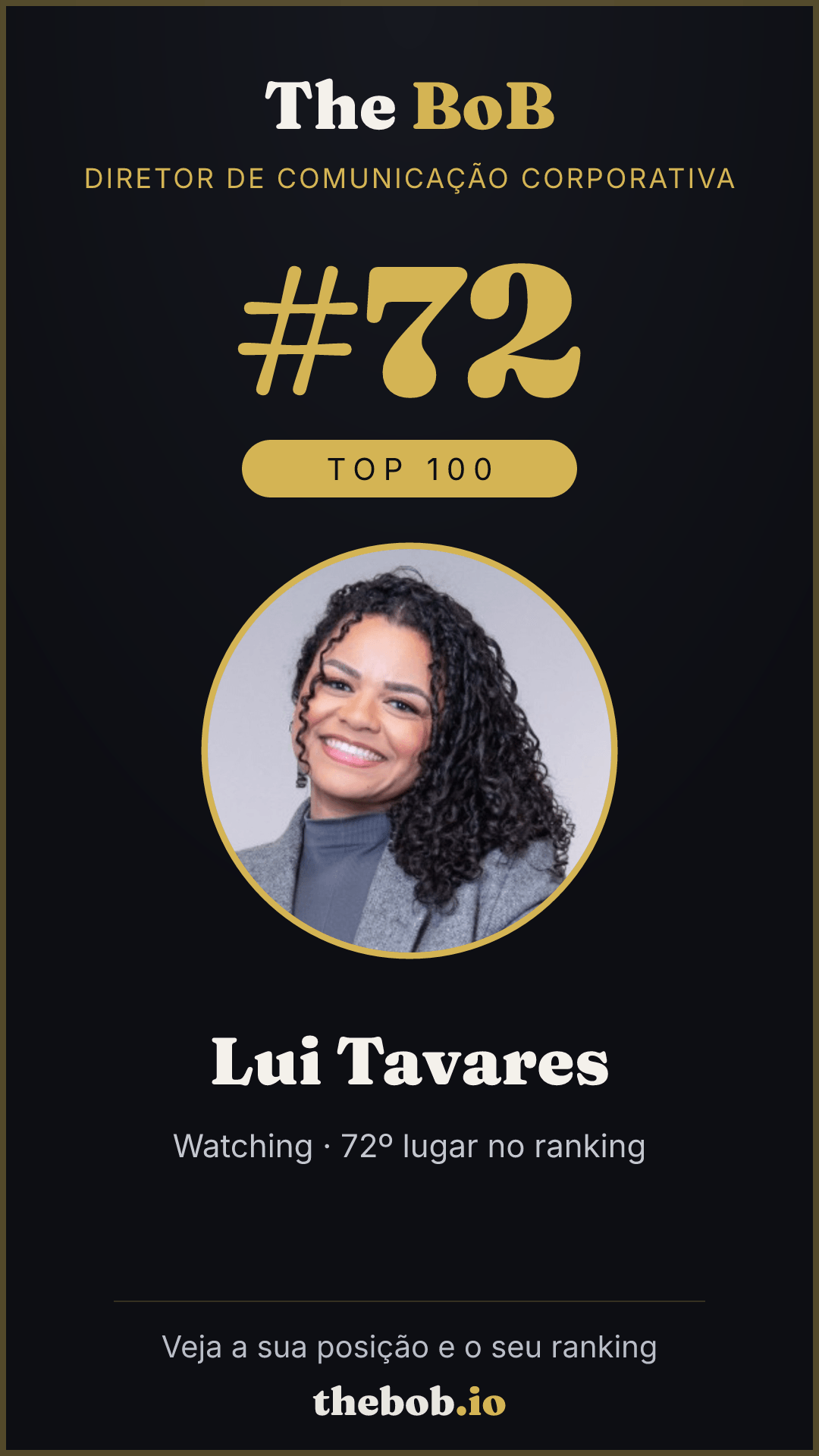 Selo The BoB · Lui Tavares