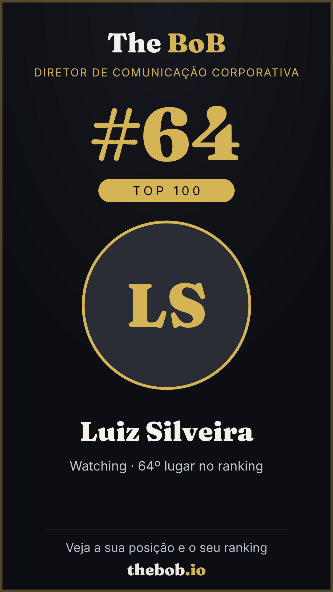 Selo The BoB · Luiz Silveira